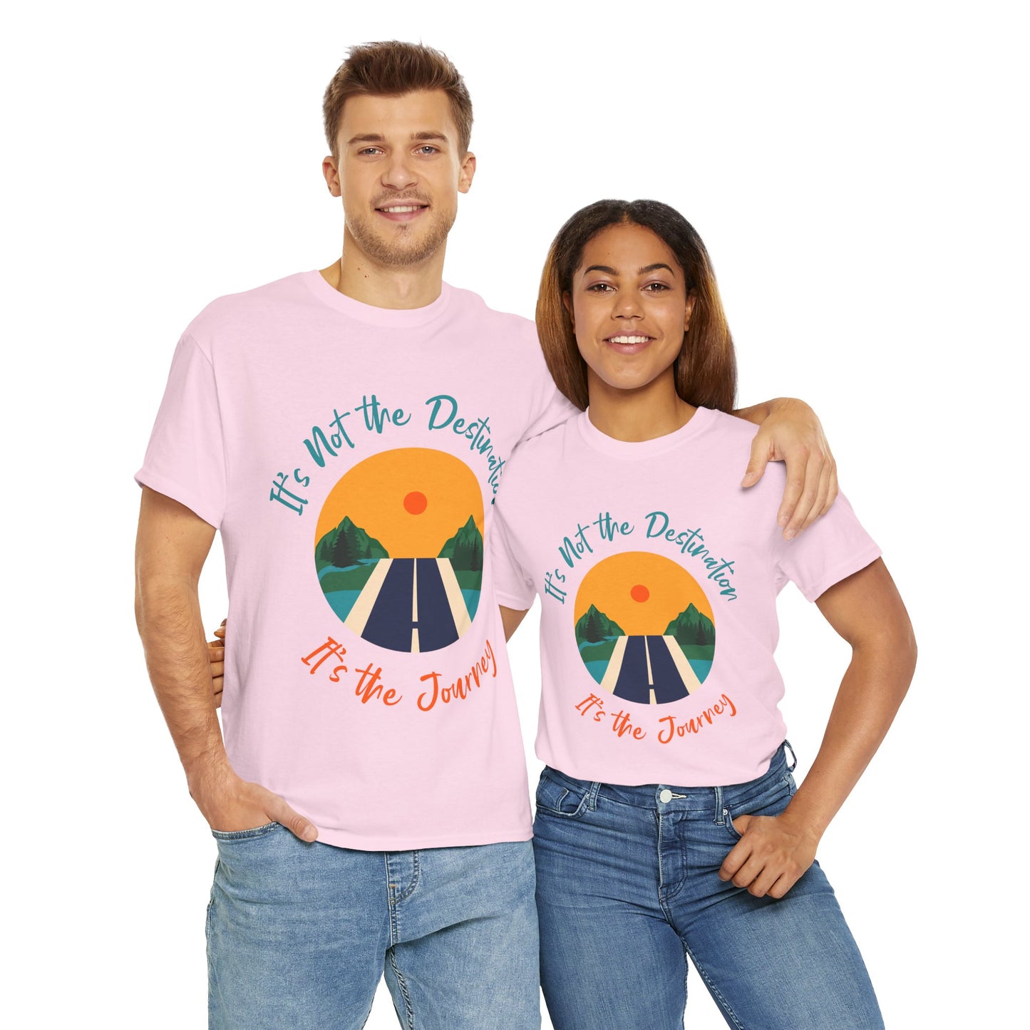 Journey-Themed Unisex Cotton Tee, Travel Shirt, Adventure Clothing, Gift for Travelers, Inspirational Tee, Road Trip Shirt