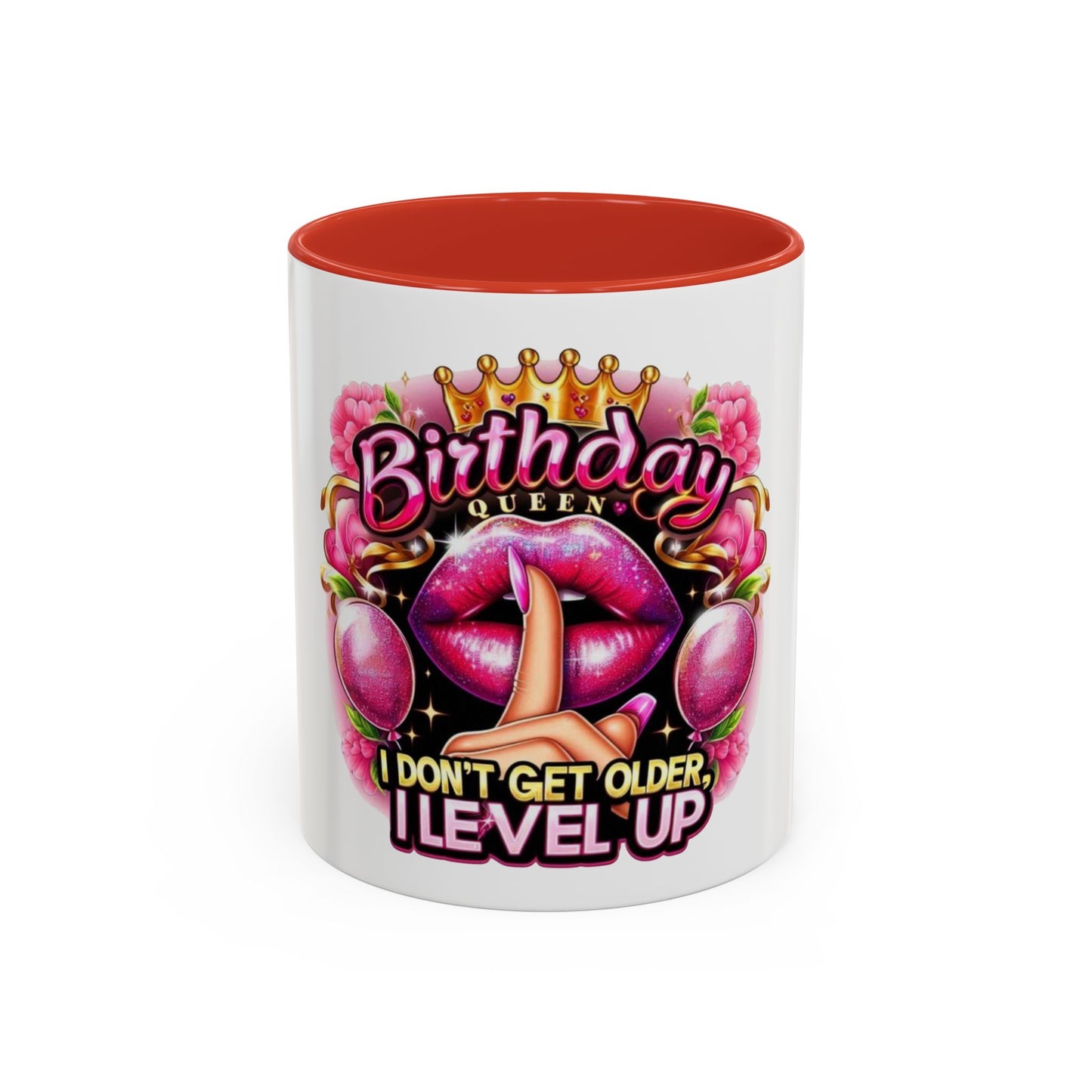 Birthday Queen Coffee Mug - Sassy Gift for Her, Fun Birthday Mug, Level Up Your Morning, Perfect for Celebrations, Unique Drinkware