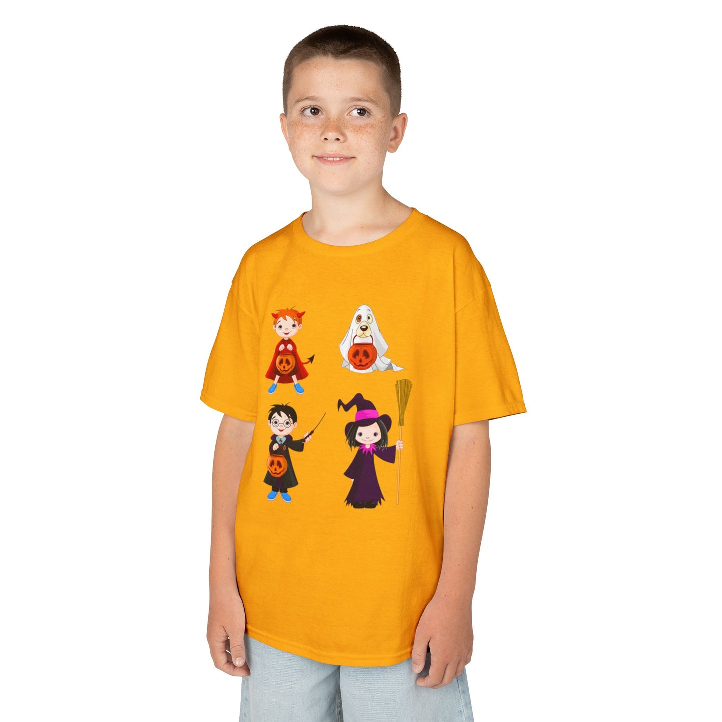 Halloween Kids Tee, Spooky Fun Shirt for Kids, Halloween Costume Top, Trick or Treat Shirt, Kids Party Wear, Fall Celebration Tee