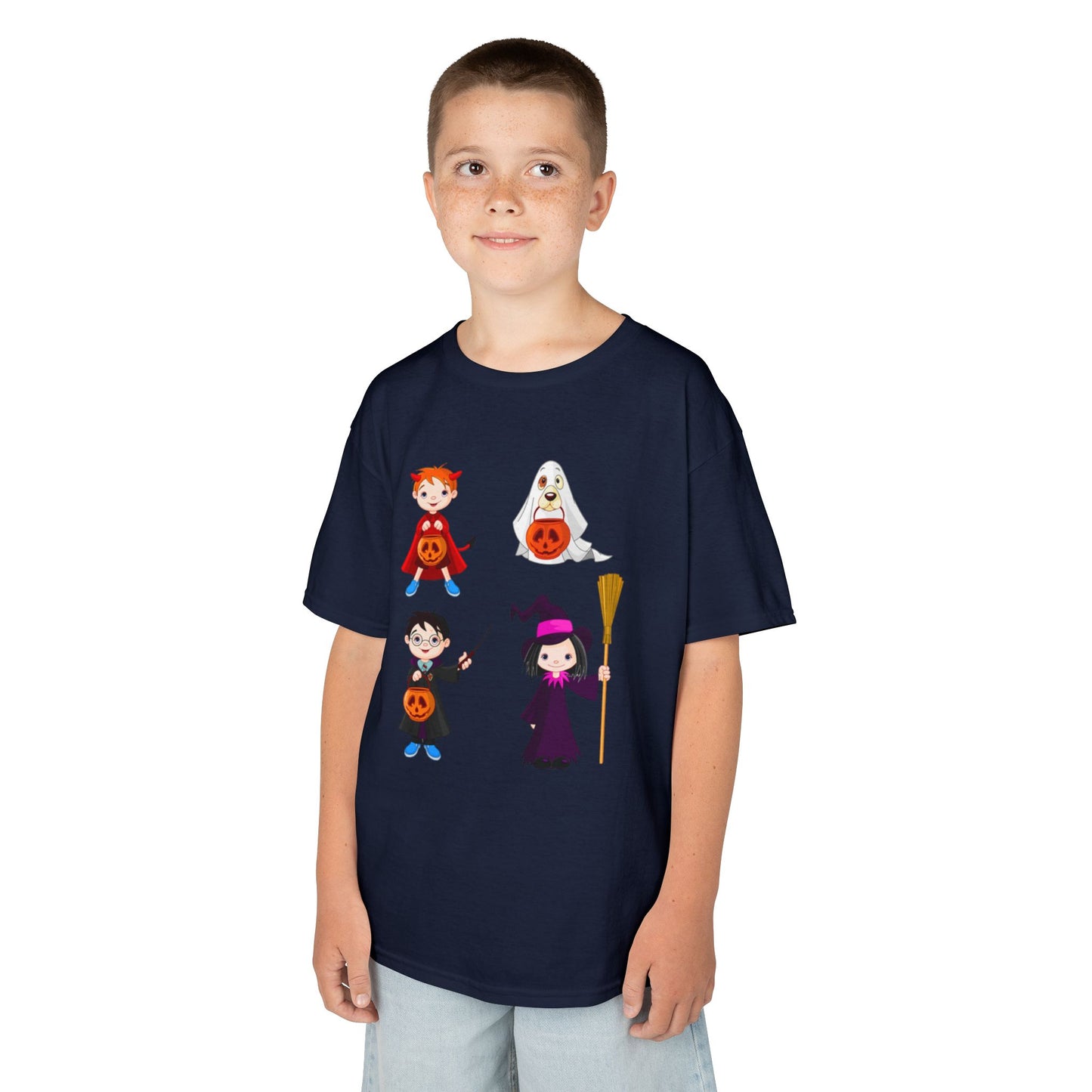 Halloween Kids Tee, Spooky Fun Shirt for Kids, Halloween Costume Top, Trick or Treat Shirt, Kids Party Wear, Fall Celebration Tee