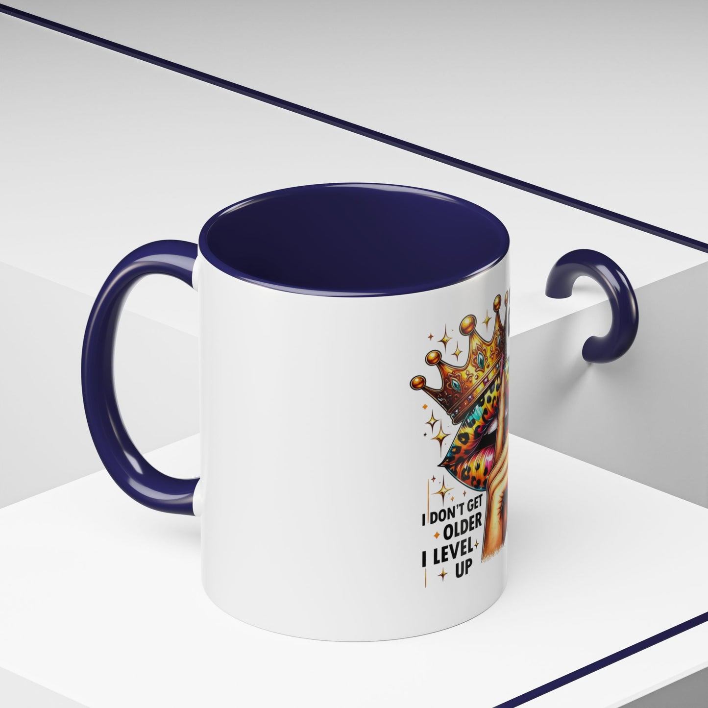Birthday Queen Accent Coffee Mug - Celebrate Birthdays, Gift for Her, Funny Mug, Queen Birthday Mug, Unique Coffee Cup
