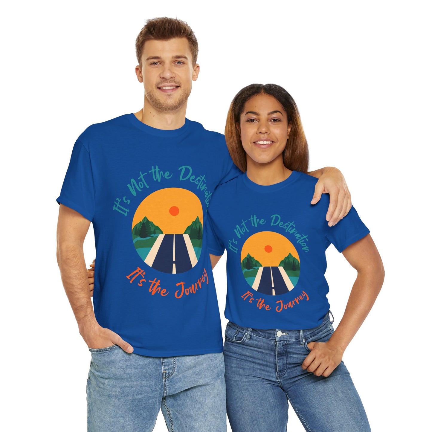 Journey-Themed Unisex Cotton Tee, Travel Shirt, Adventure Clothing, Gift for Travelers, Inspirational Tee, Road Trip Shirt