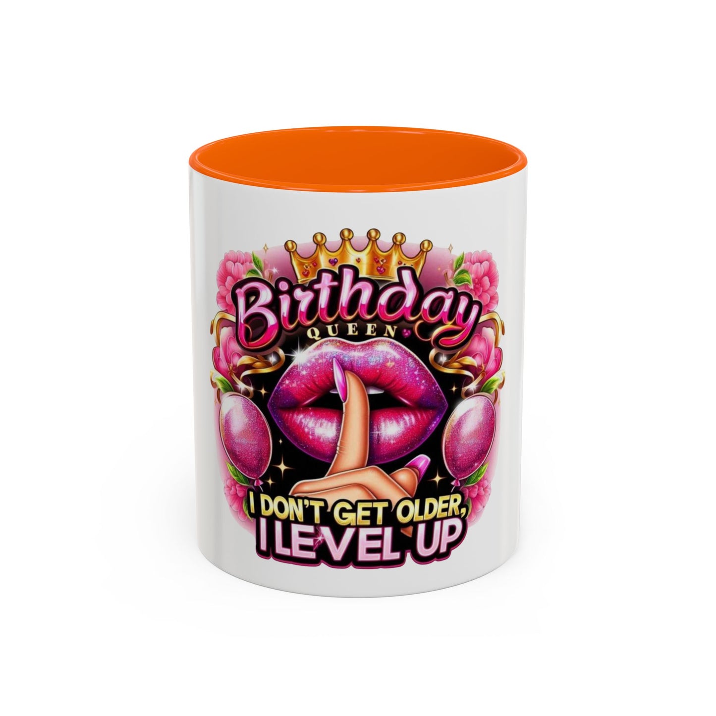 Birthday Queen Coffee Mug - Sassy Gift for Her, Fun Birthday Mug, Level Up Your Morning, Perfect for Celebrations, Unique Drinkware
