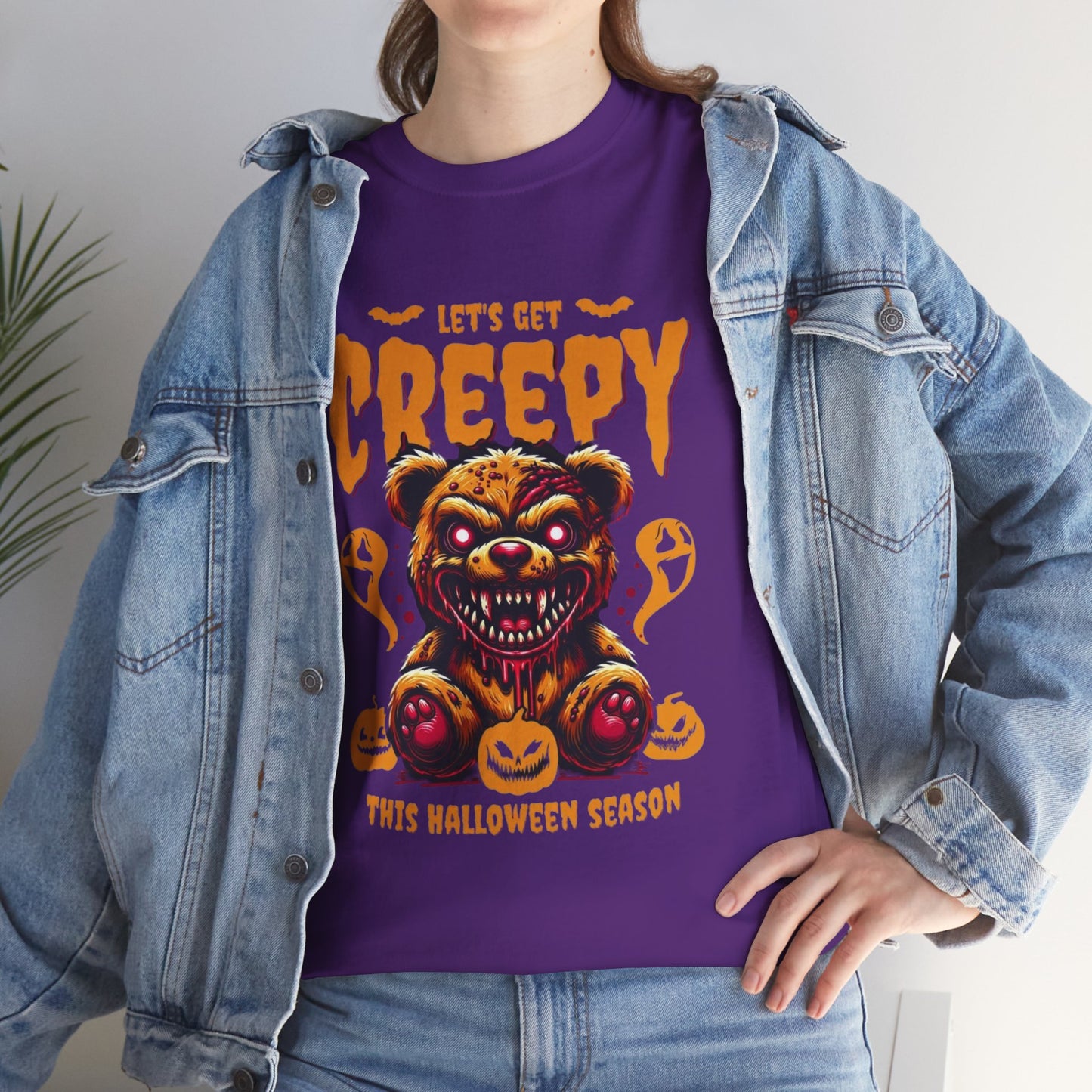 Halloween Creepy Tee, Unisex Halloween T-Shirt, Spooky Graphic Shirt, Fall Fashion, Fun Halloween Outfit, Trick or Treat Tee