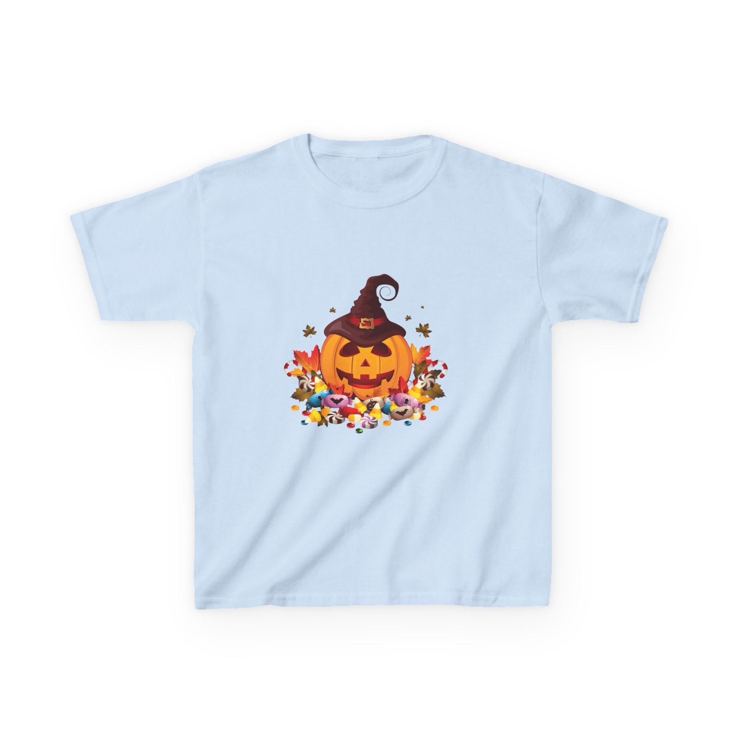 Halloween Pumpkin Kids Tee, Autumn T-Shirt, Spooky Shirt for Kids, Trick or Treat Costume, Fall Festival Clothing