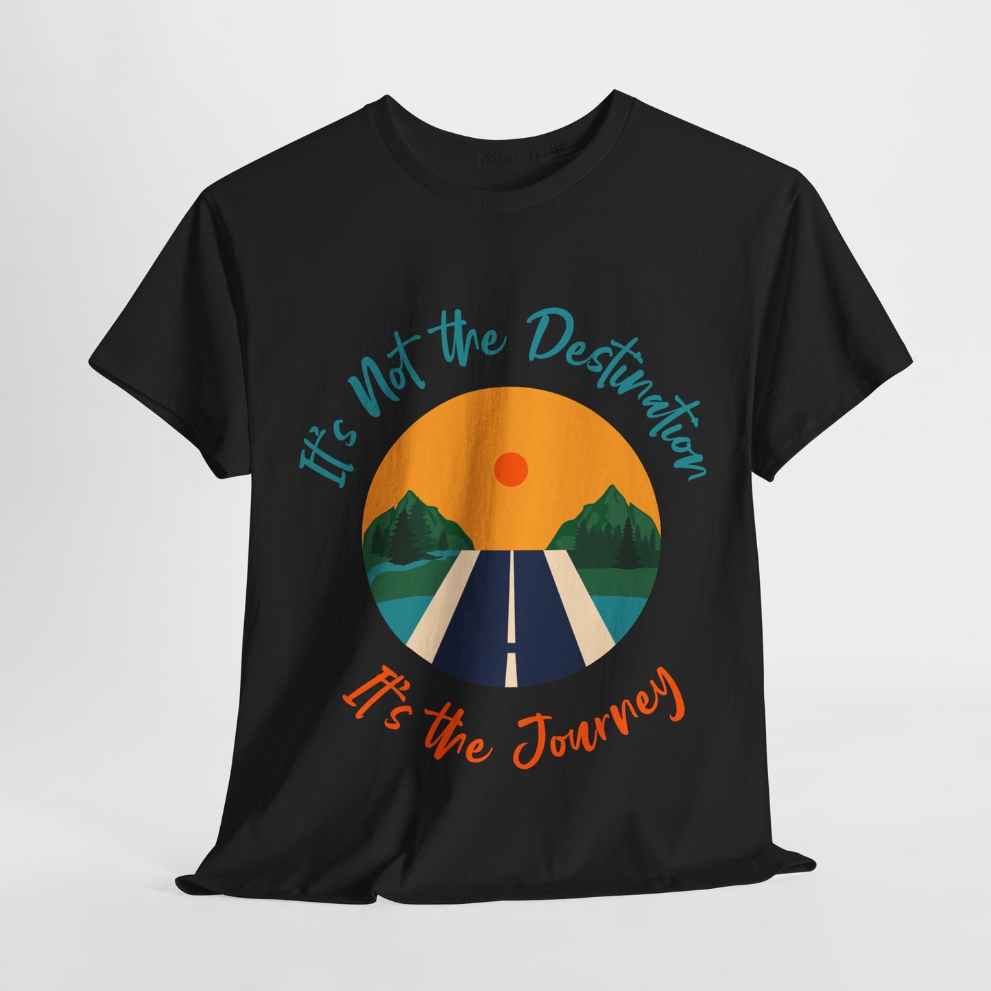Journey-Themed Unisex Cotton Tee, Travel Shirt, Adventure Clothing, Gift for Travelers, Inspirational Tee, Road Trip Shirt
