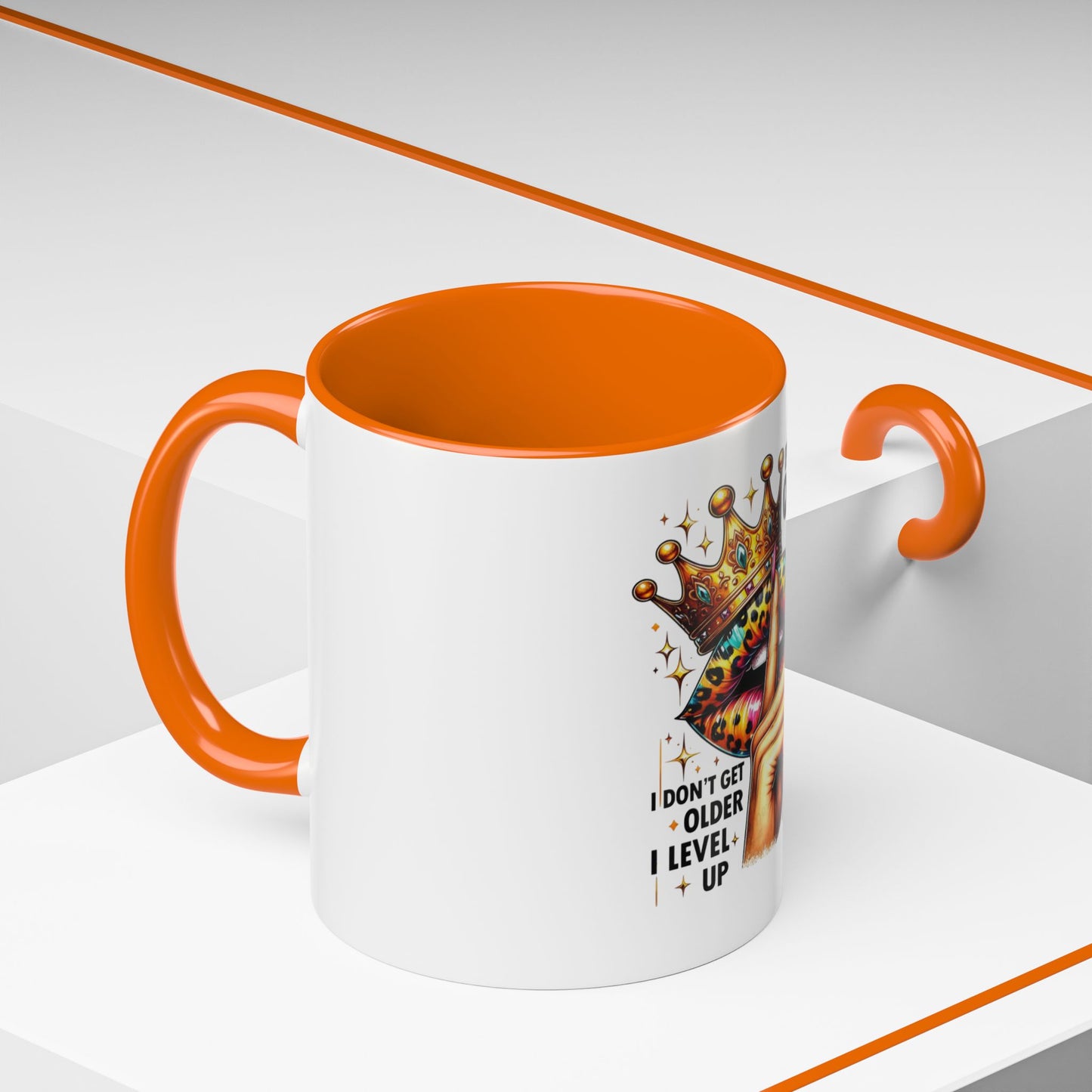 Birthday Queen Accent Coffee Mug - Celebrate Birthdays, Gift for Her, Funny Mug, Queen Birthday Mug, Unique Coffee Cup