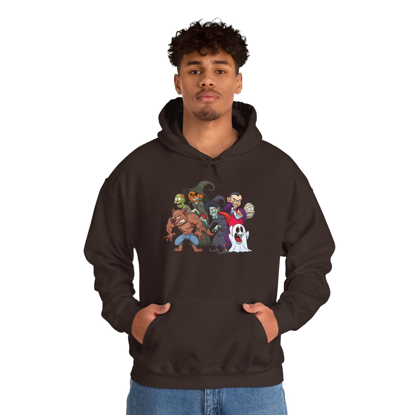 Spooky Cartoon Characters Unisex Hoodie, Halloween Sweatshirt, Graphic Tee, Fall Fashion, Gift for Fans