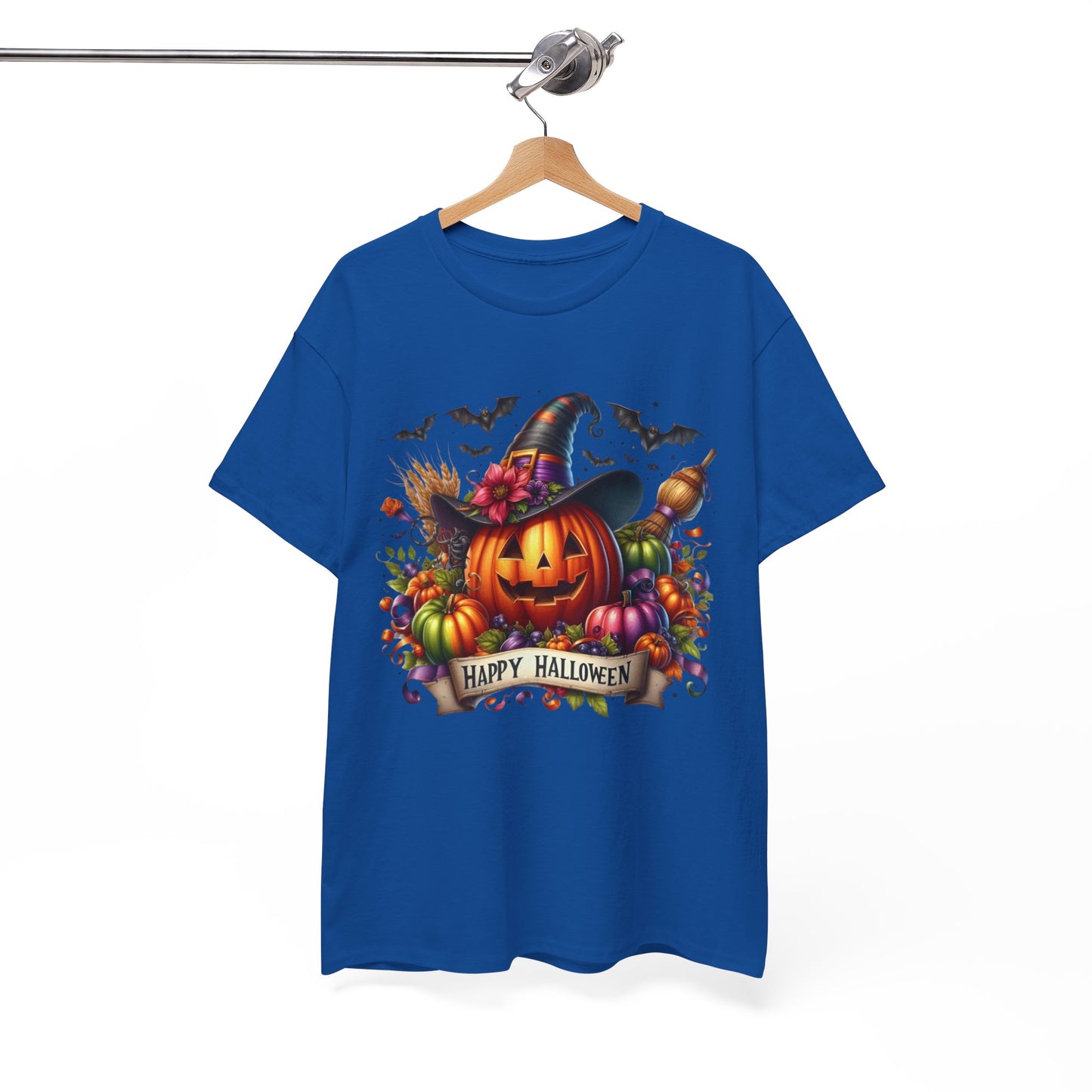 Happy Halloween Unisex Tee, Cozy Halloween Shirt, Pumpkin Graphic Tee, Fall Fashion, Casual Halloween Apparel, Gifts for Halloween Lovers