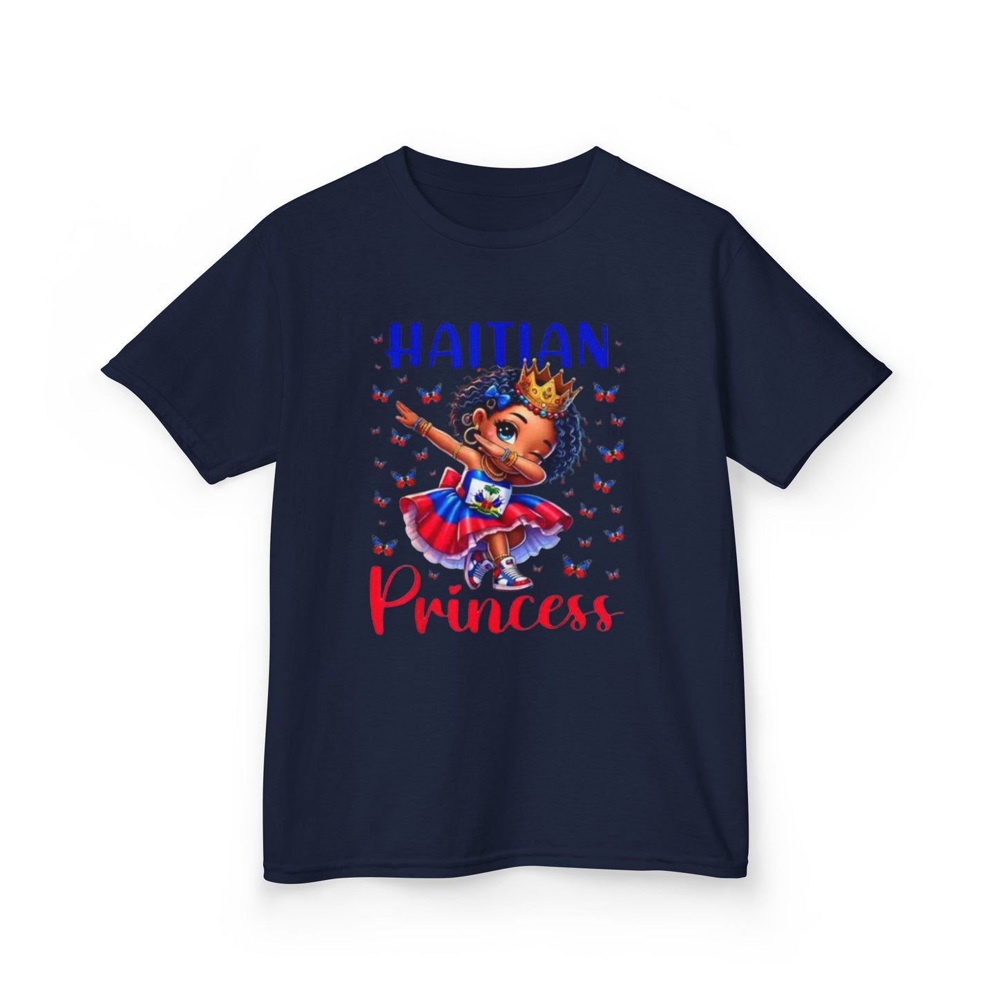 Haitian Princess Kids Tee, Kids Cotton T-Shirt, Birthday Gift, Cultural Pride Shirt, Toddler Graphic Tee, Kids Fashion Tee, Summer Shirt