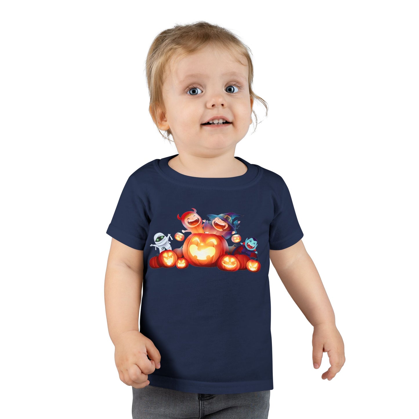 Toddler Halloween T-Shirt, Cute Kids Costume Tee, Pumpkin Graphic Shirt, Trick or Treat T-Shirt, Spooky Toddler Apparel