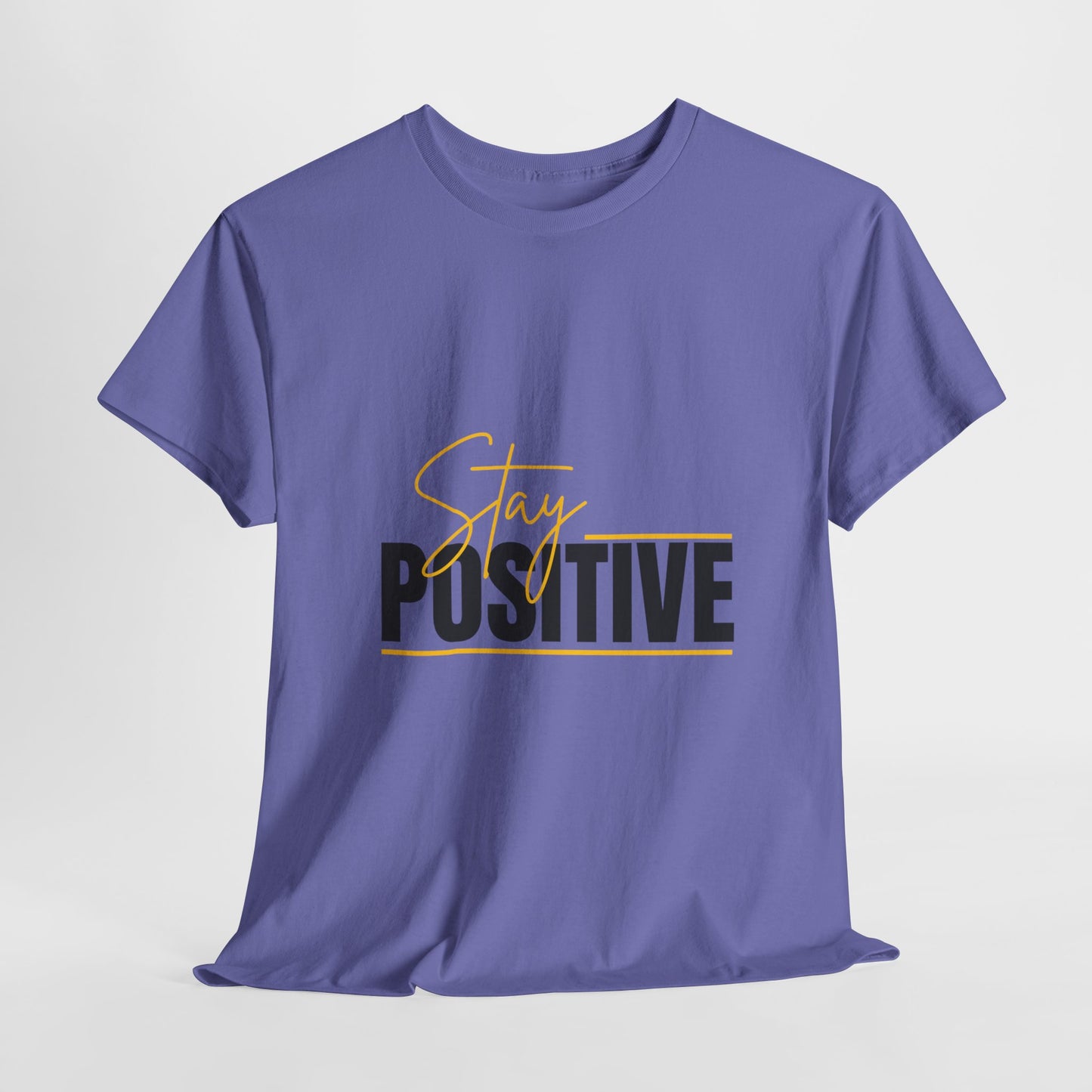 Stay Positive Unisex Tee, Motivational T-Shirt, Inspirational Apparel, Gift for Friends, Positive Vibes Shirt