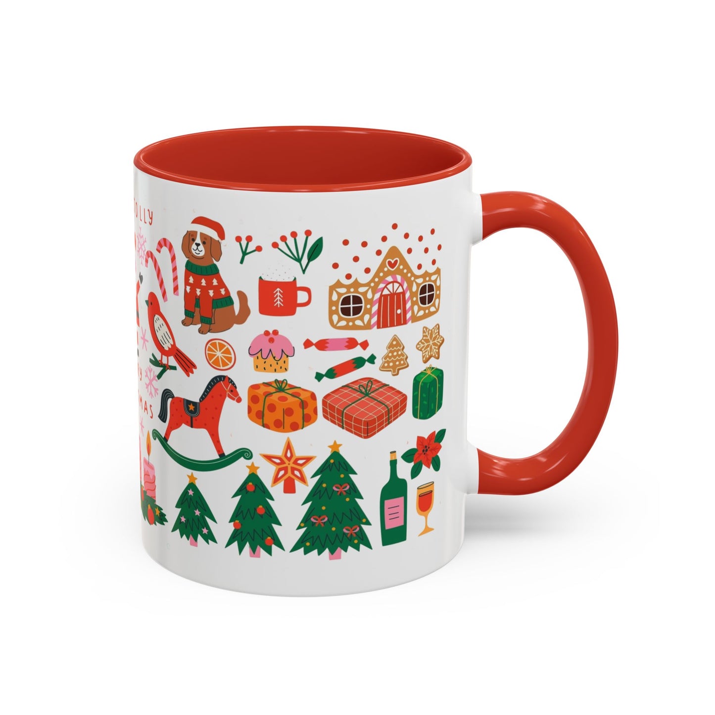 Festive Holiday Coffee Mug, Merry Christmas Mug, Winter Drinkware, Cute Santa Cup, Gift for Coffee Lovers, Holiday Decor