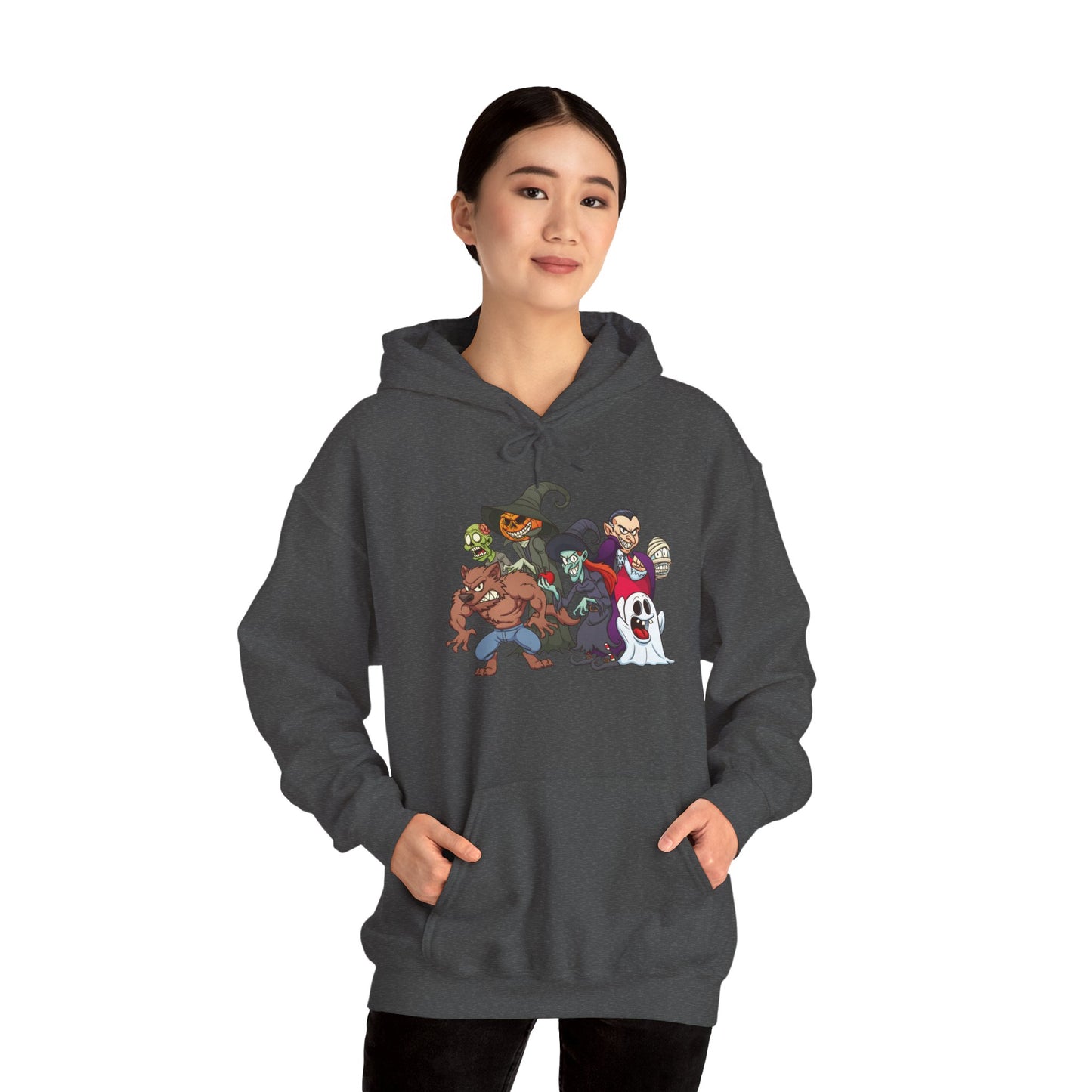 Spooky Cartoon Characters Unisex Hoodie, Halloween Sweatshirt, Graphic Tee, Fall Fashion, Gift for Fans