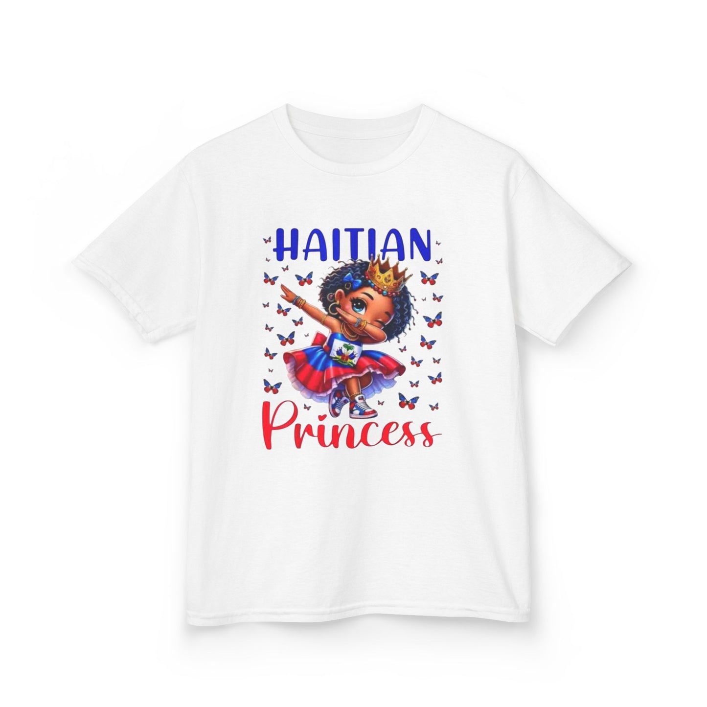 Haitian Princess Kids Tee, Kids Cotton T-Shirt, Birthday Gift, Cultural Pride Shirt, Toddler Graphic Tee, Kids Fashion Tee, Summer Shirt