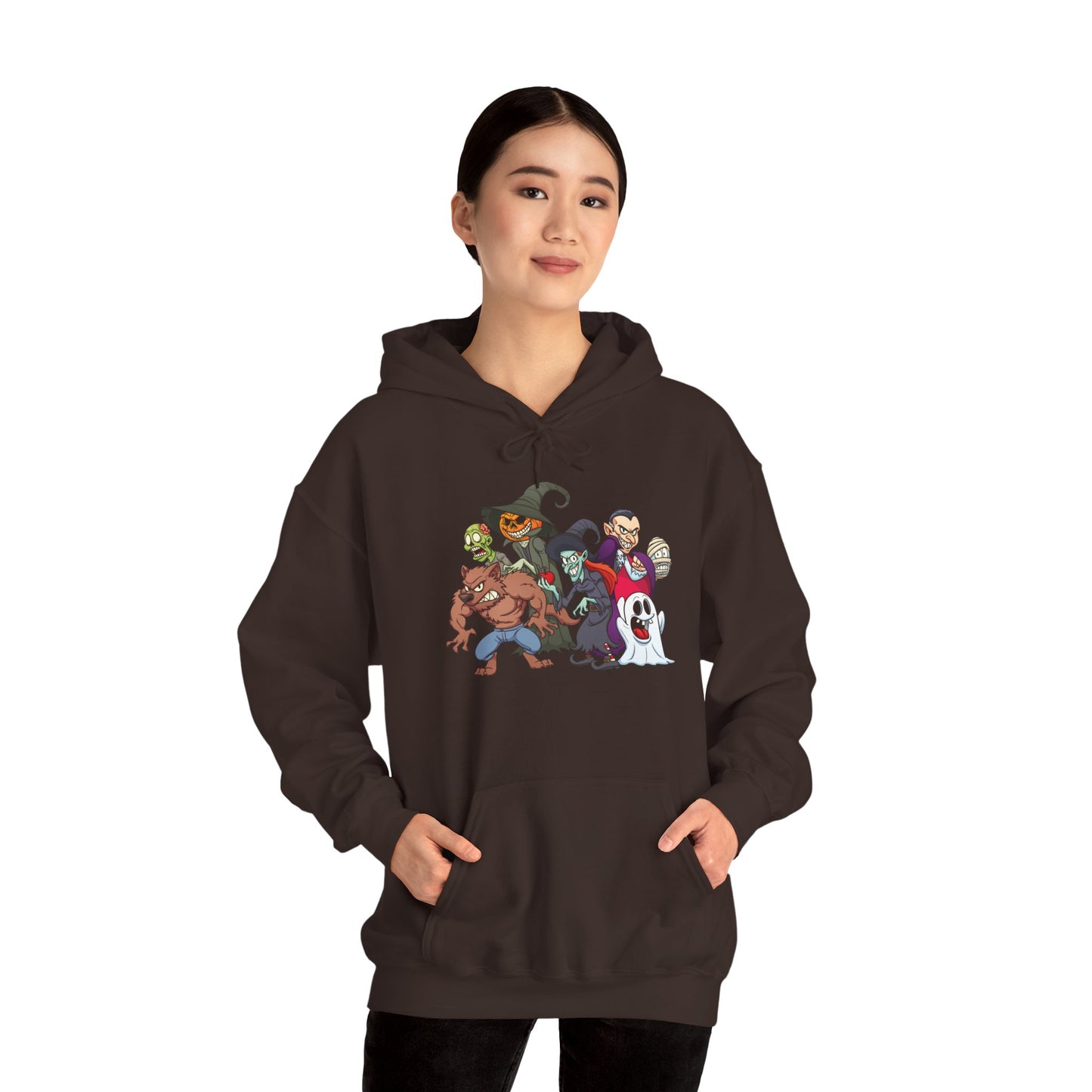 Spooky Cartoon Characters Unisex Hoodie, Halloween Sweatshirt, Graphic Tee, Fall Fashion, Gift for Fans