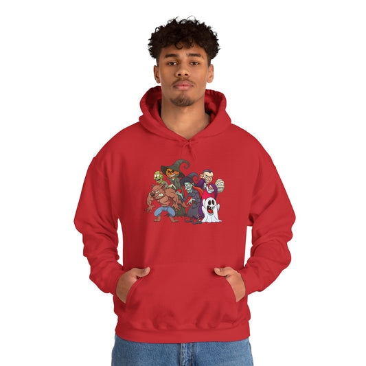 Spooky Cartoon Characters Unisex Hoodie, Halloween Sweatshirt, Graphic Tee, Fall Fashion, Gift for Fans