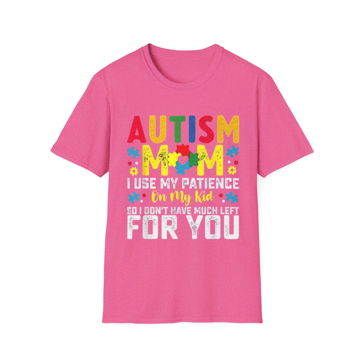 Autism Mom T-Shirt, Unisex Softstyle Tee for Mothers, Perfect Gift for Autism Awareness, Casual Family Wear, Comfortable Autism [...]