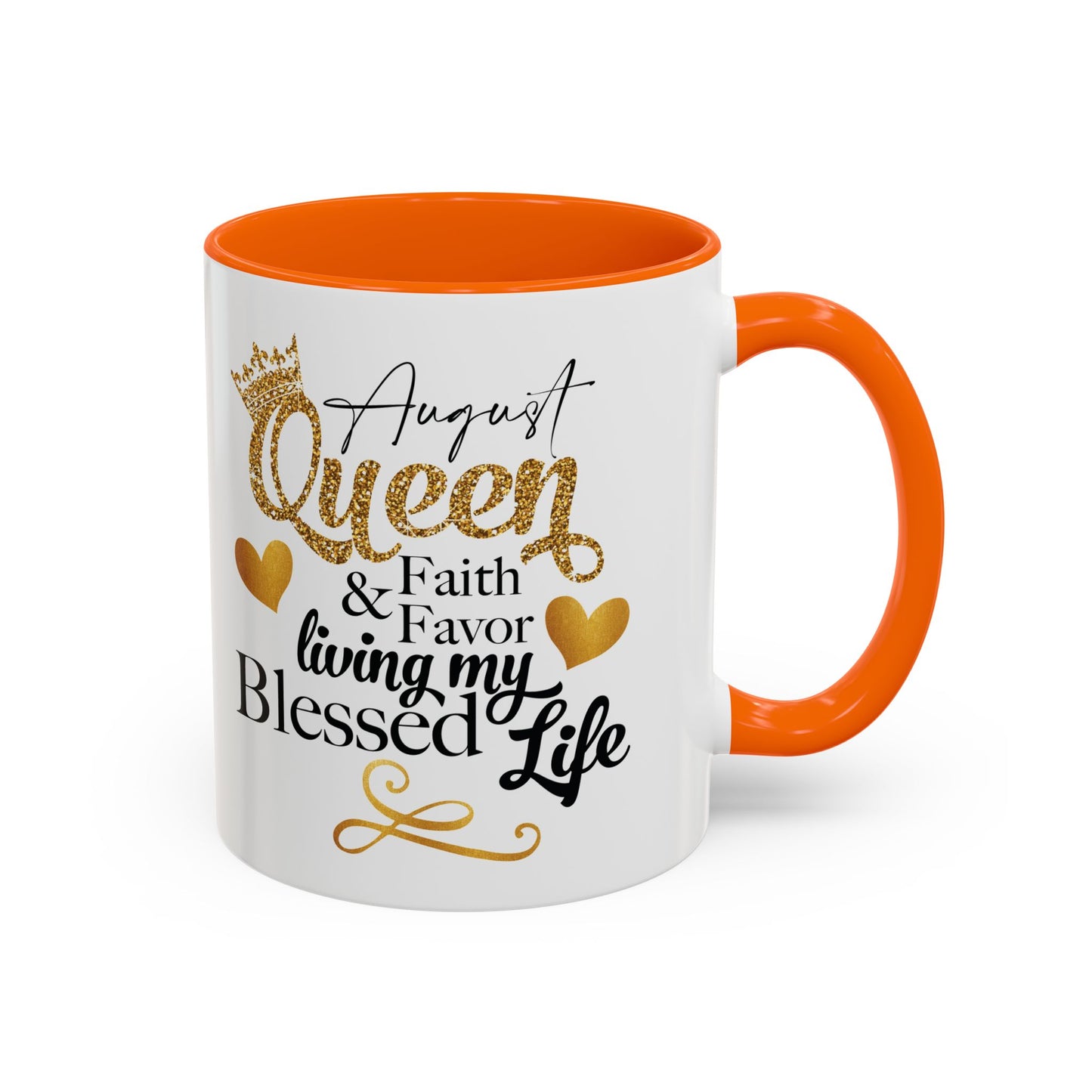 August Queen Birthday Mugs, Accent Coffee Mug (11, 15oz)