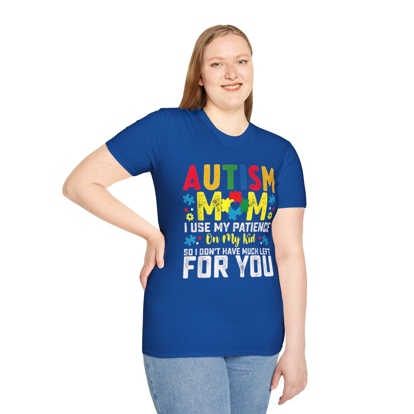 Autism Mom T-Shirt, Unisex Softstyle Tee for Mothers, Perfect Gift for Autism Awareness, Casual Family Wear, Comfortable Autism [...]