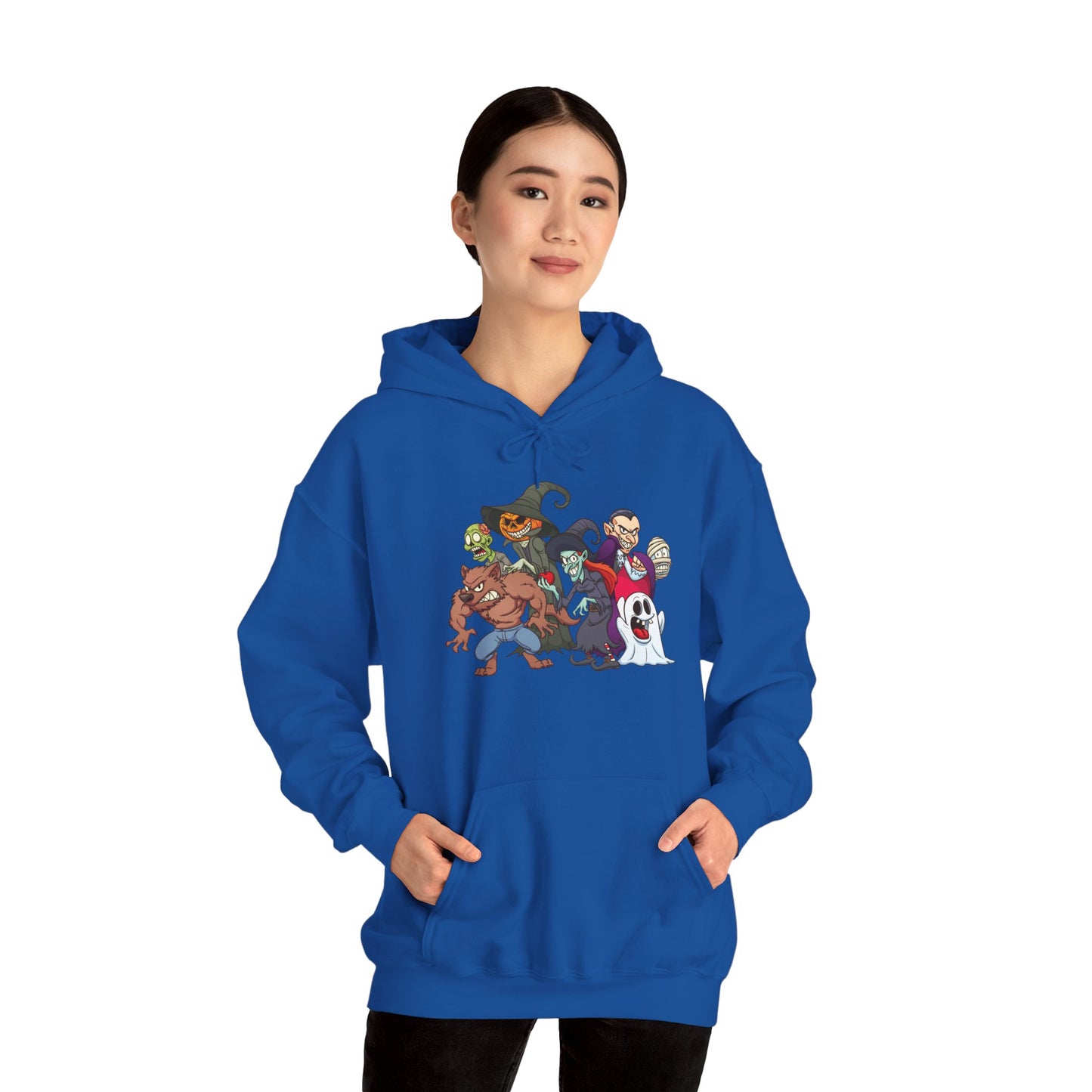 Spooky Cartoon Characters Unisex Hoodie, Halloween Sweatshirt, Graphic Tee, Fall Fashion, Gift for Fans