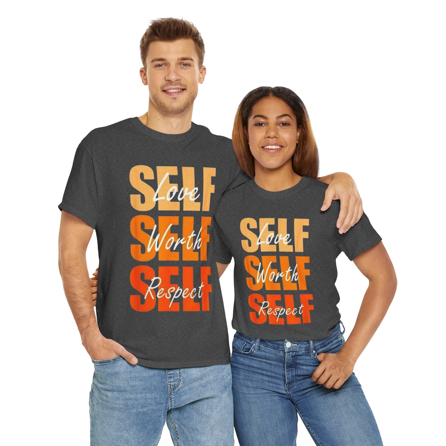 Motivational Unisex Tee: Love Self Worth Respect, Positive Affirmation T-Shirt, Gift for Encouragement, Self-Care Apparel, [...]