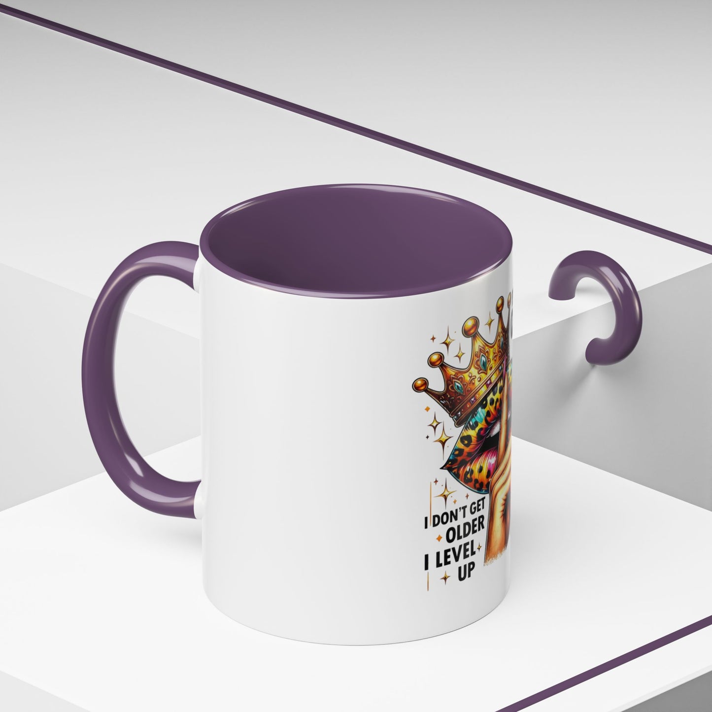 Birthday Queen Accent Coffee Mug - Celebrate Birthdays, Gift for Her, Funny Mug, Queen Birthday Mug, Unique Coffee Cup