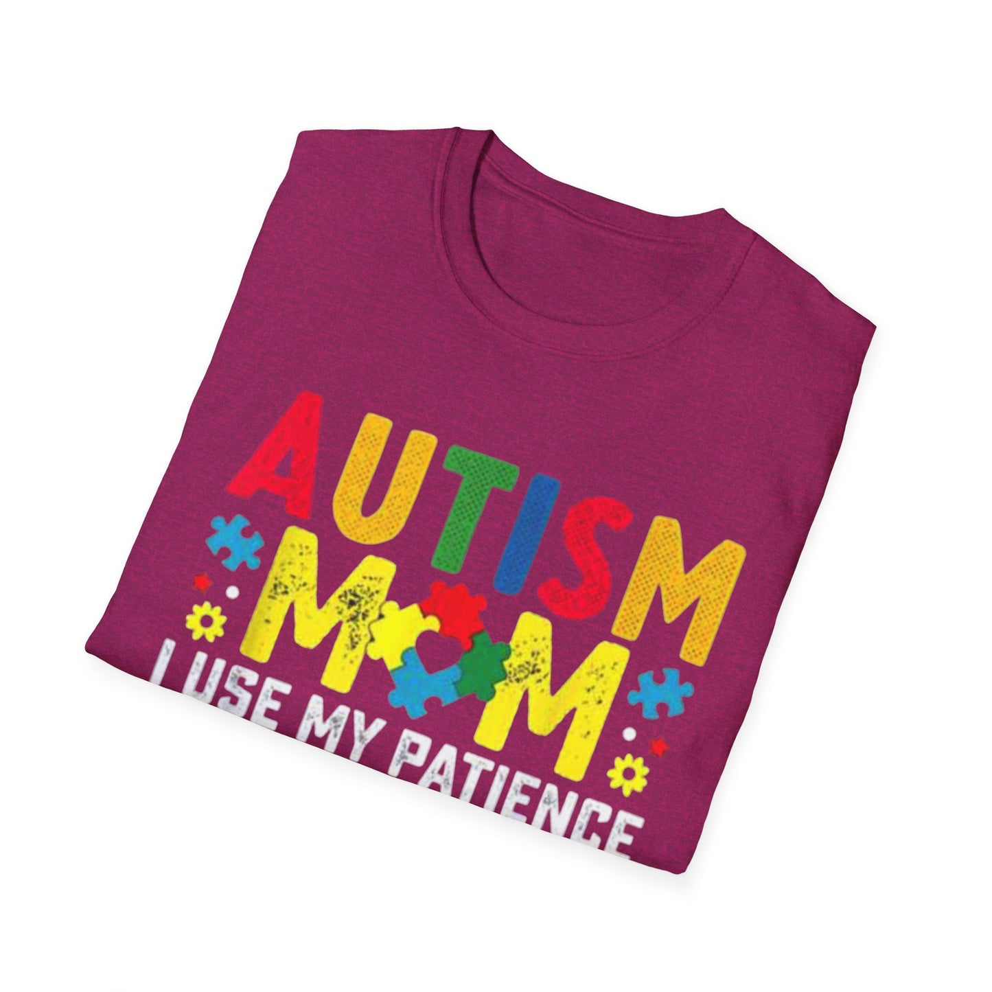 Autism Mom T-Shirt, Unisex Softstyle Tee for Mothers, Perfect Gift for Autism Awareness, Casual Family Wear, Comfortable Autism [...]