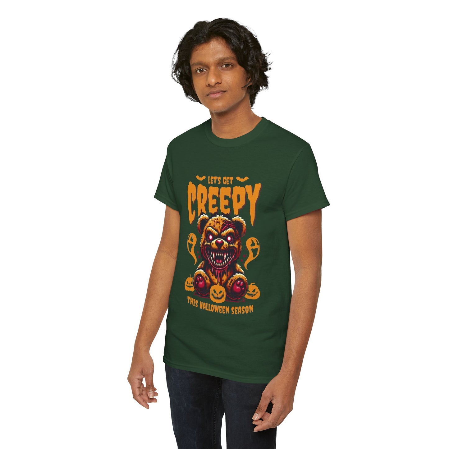 Halloween Creepy Tee, Unisex Halloween T-Shirt, Spooky Graphic Shirt, Fall Fashion, Fun Halloween Outfit, Trick or Treat Tee