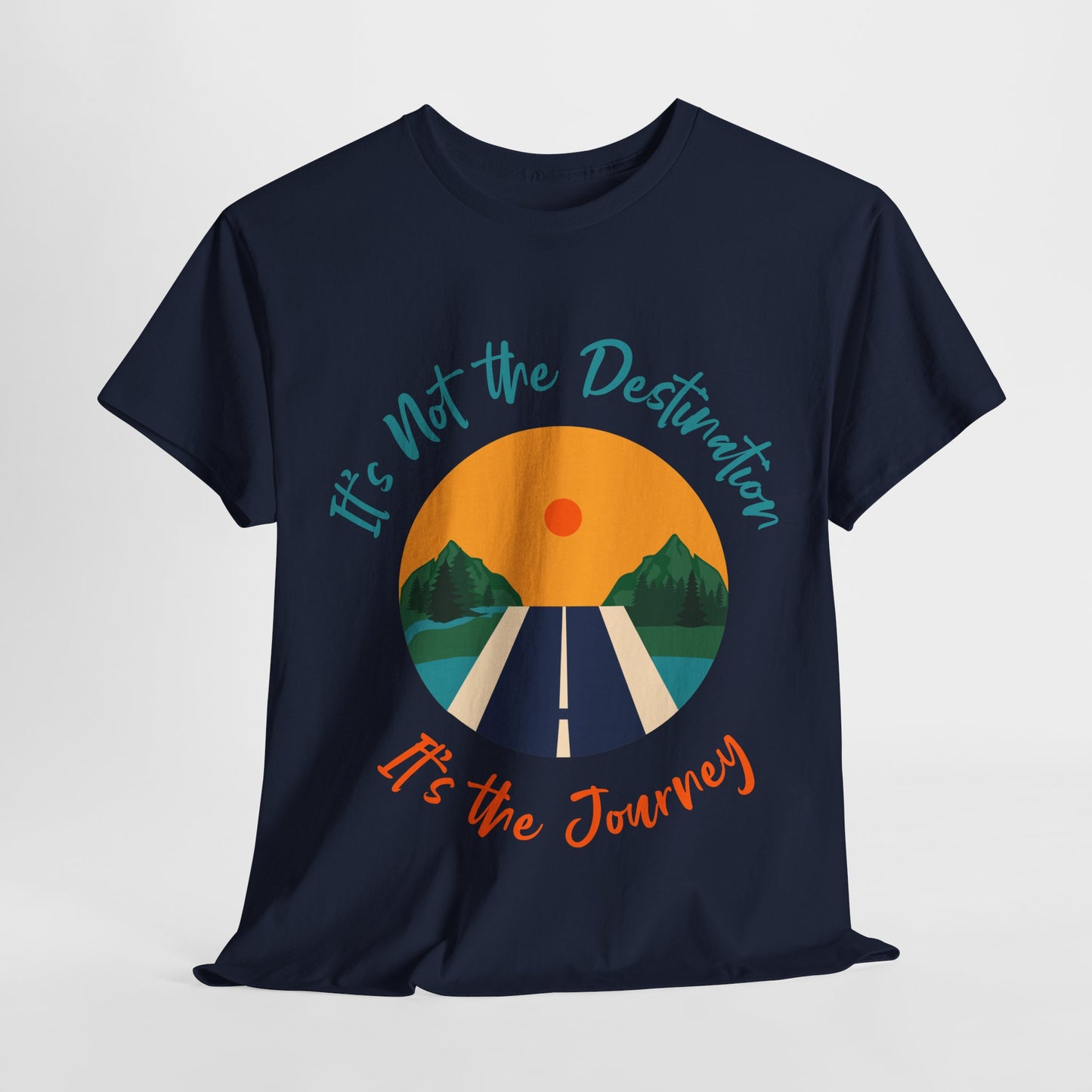 Journey-Themed Unisex Cotton Tee, Travel Shirt, Adventure Clothing, Gift for Travelers, Inspirational Tee, Road Trip Shirt