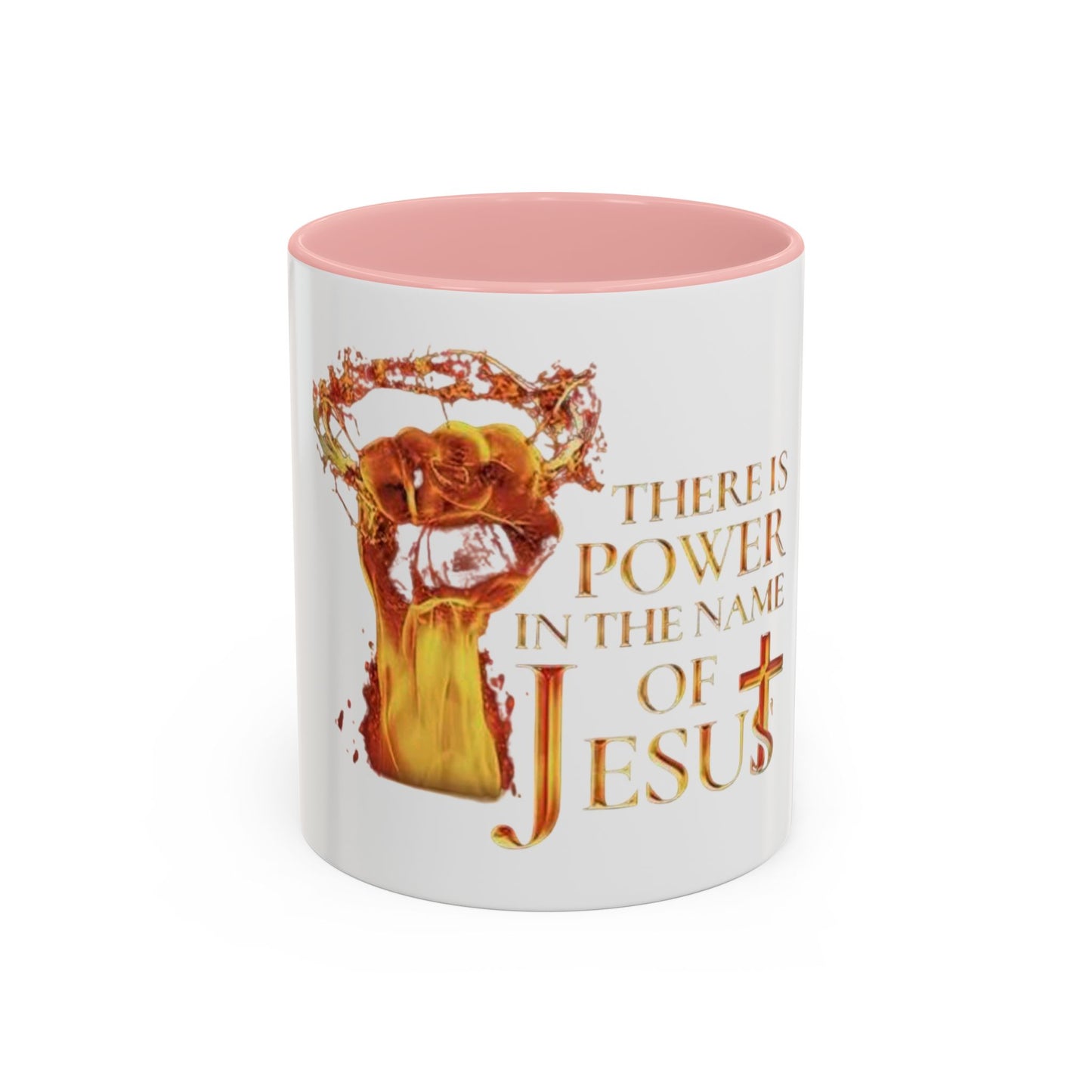 Power in the Name of Jesus Coffee Mug - Inspirational Gift for Christians, Faith-Based Decor, Religious Mug, Unique Coffee Cup, [...]