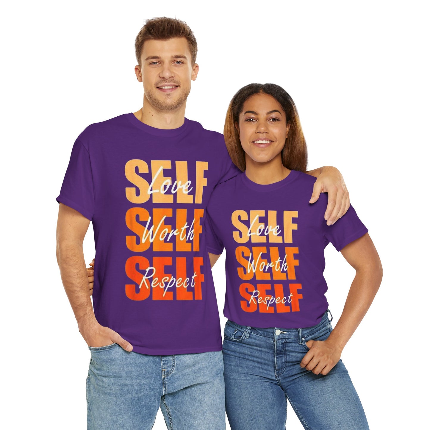 Motivational Unisex Tee: Love Self Worth Respect, Positive Affirmation T-Shirt, Gift for Encouragement, Self-Care Apparel, [...]