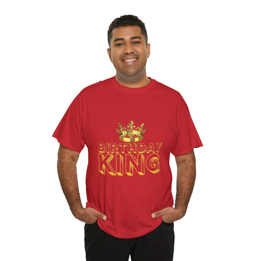 Birthday King T-Shirt | Unisex Gift Tee, Crown Graphic Tee, Celebration Apparel, Birthday Party Outfit, Fun Gift for Him/Her