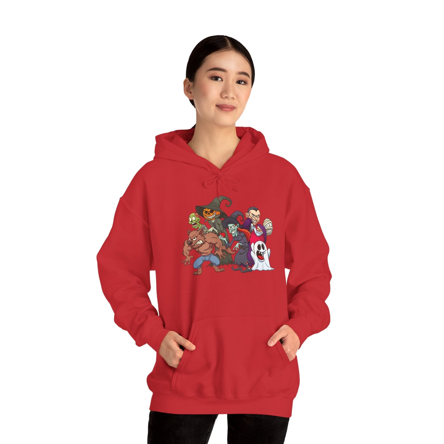 Spooky Cartoon Characters Unisex Hoodie, Halloween Sweatshirt, Graphic Tee, Fall Fashion, Gift for Fans