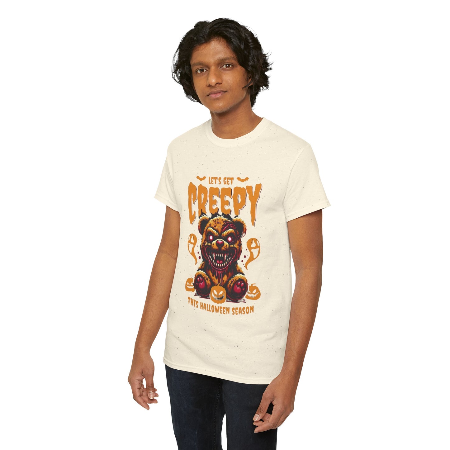 Halloween Creepy Tee, Unisex Halloween T-Shirt, Spooky Graphic Shirt, Fall Fashion, Fun Halloween Outfit, Trick or Treat Tee