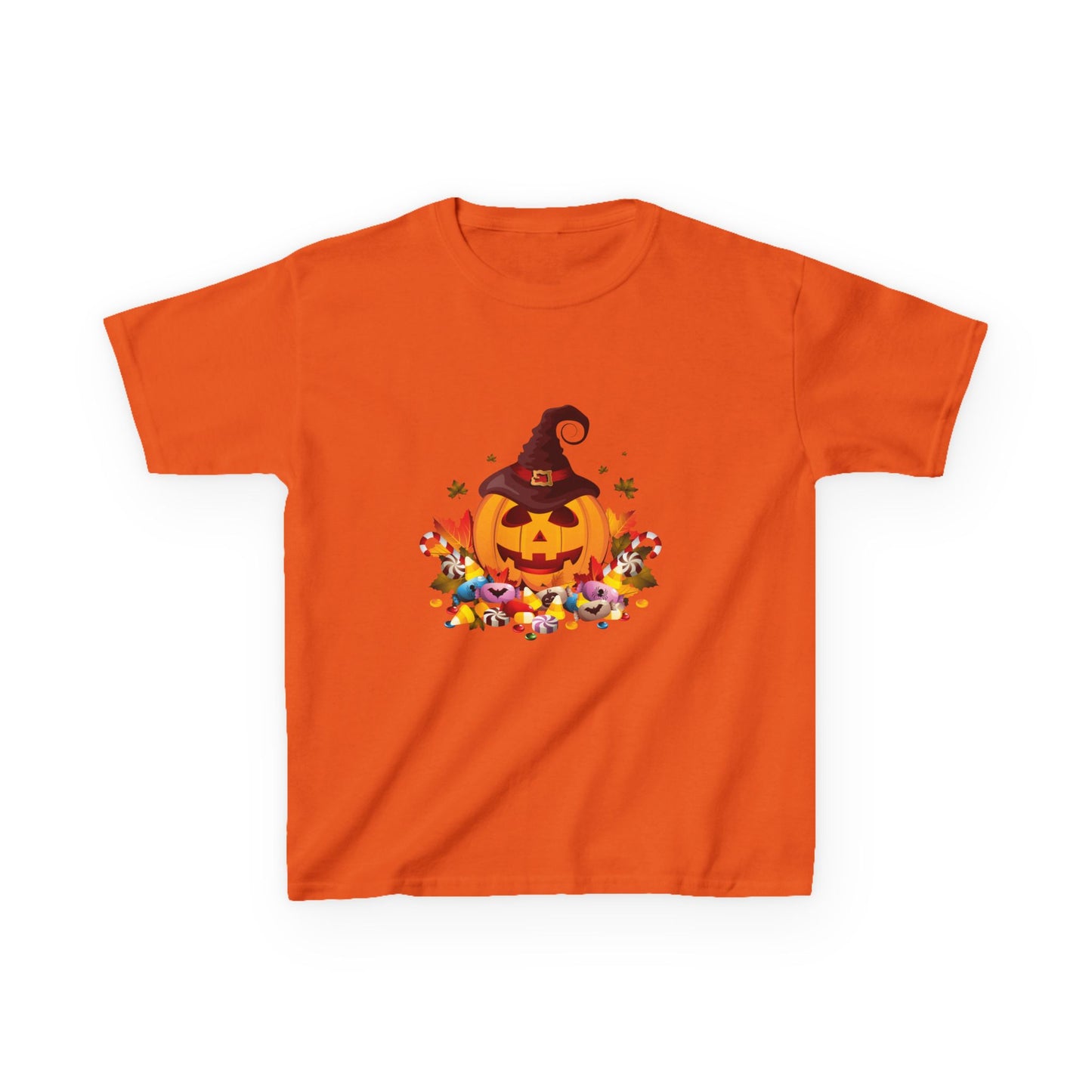 Halloween Pumpkin Kids Tee, Autumn T-Shirt, Spooky Shirt for Kids, Trick or Treat Costume, Fall Festival Clothing