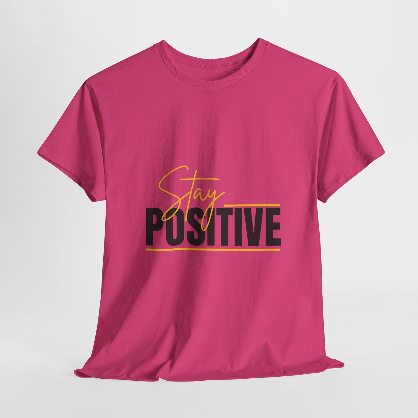 Stay Positive Unisex Tee, Motivational T-Shirt, Inspirational Apparel, Gift for Friends, Positive Vibes Shirt