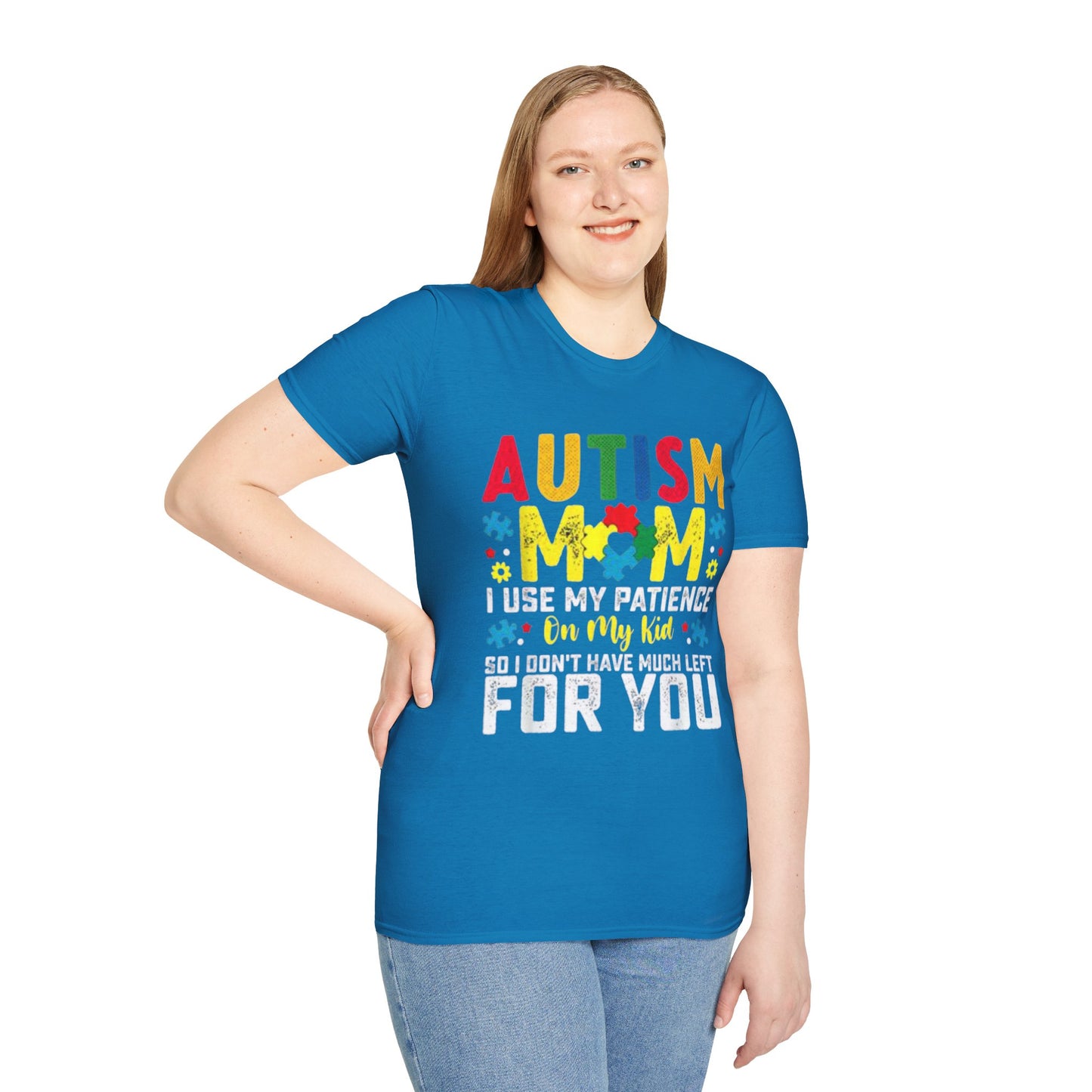 Autism Mom T-Shirt, Unisex Softstyle Tee for Mothers, Perfect Gift for Autism Awareness, Casual Family Wear, Comfortable Autism [...]