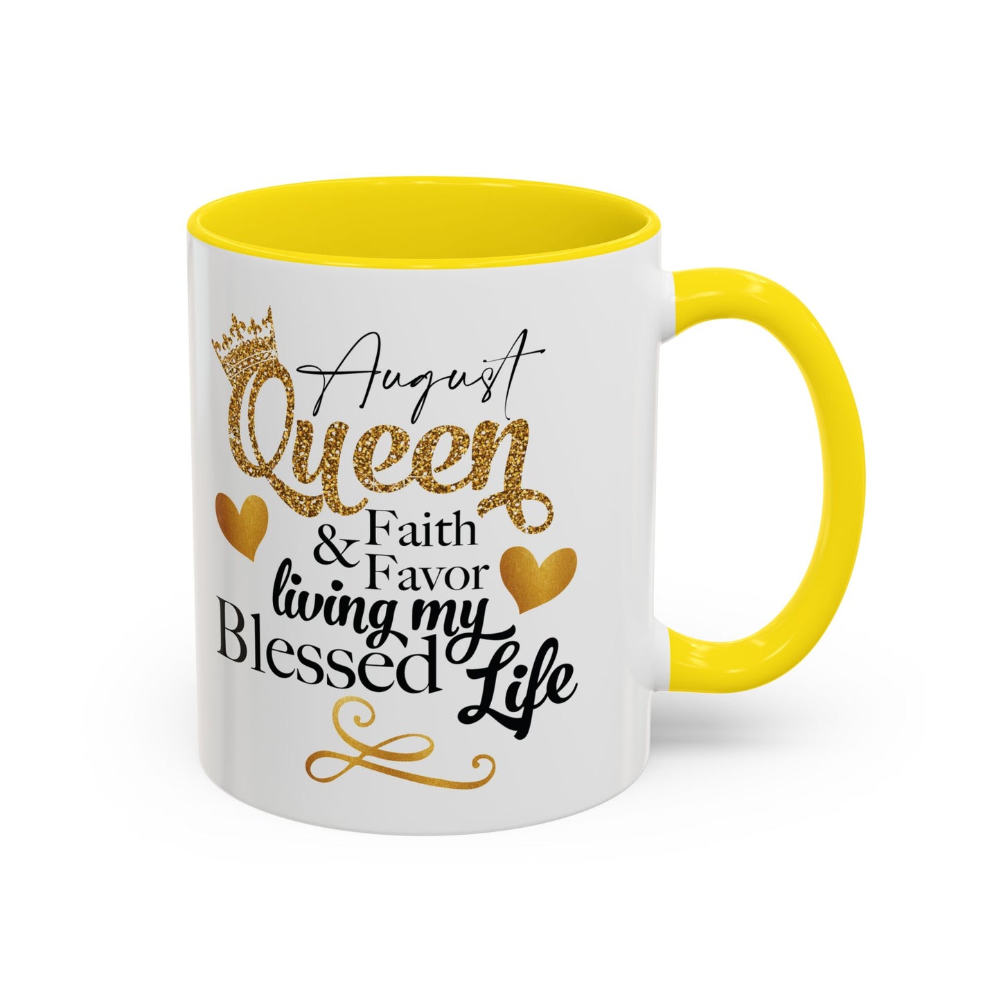 August Queen Birthday Mugs, Accent Coffee Mug (11, 15oz)