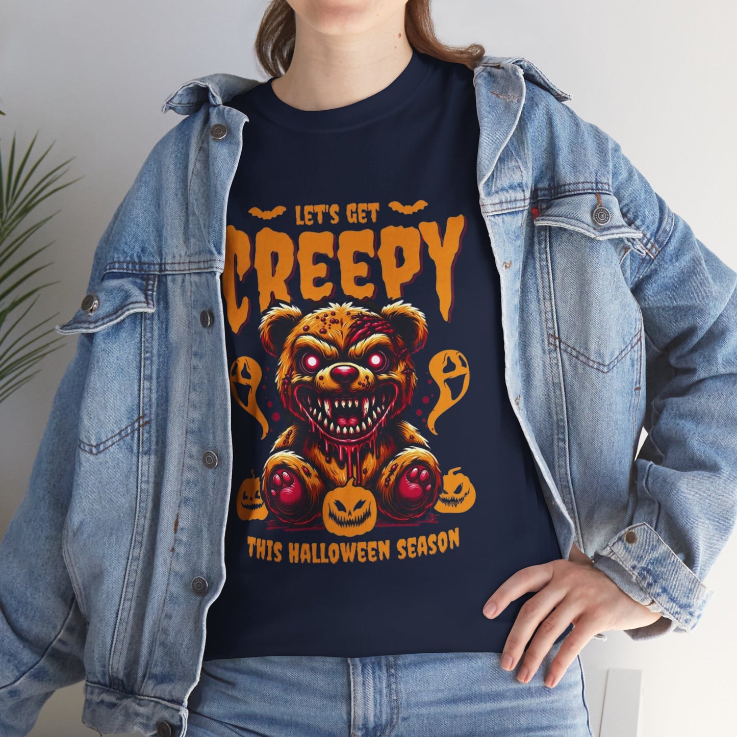 Halloween Creepy Tee, Unisex Halloween T-Shirt, Spooky Graphic Shirt, Fall Fashion, Fun Halloween Outfit, Trick or Treat Tee