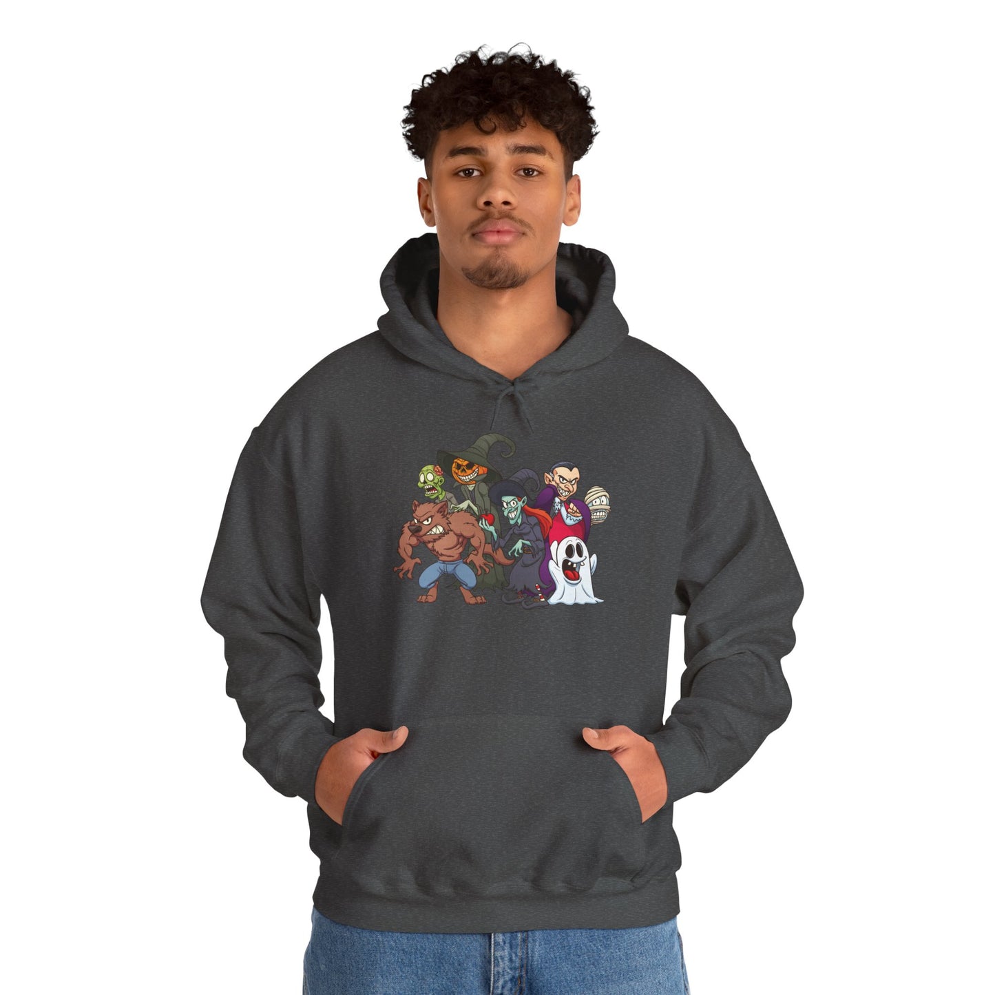Spooky Cartoon Characters Unisex Hoodie, Halloween Sweatshirt, Graphic Tee, Fall Fashion, Gift for Fans