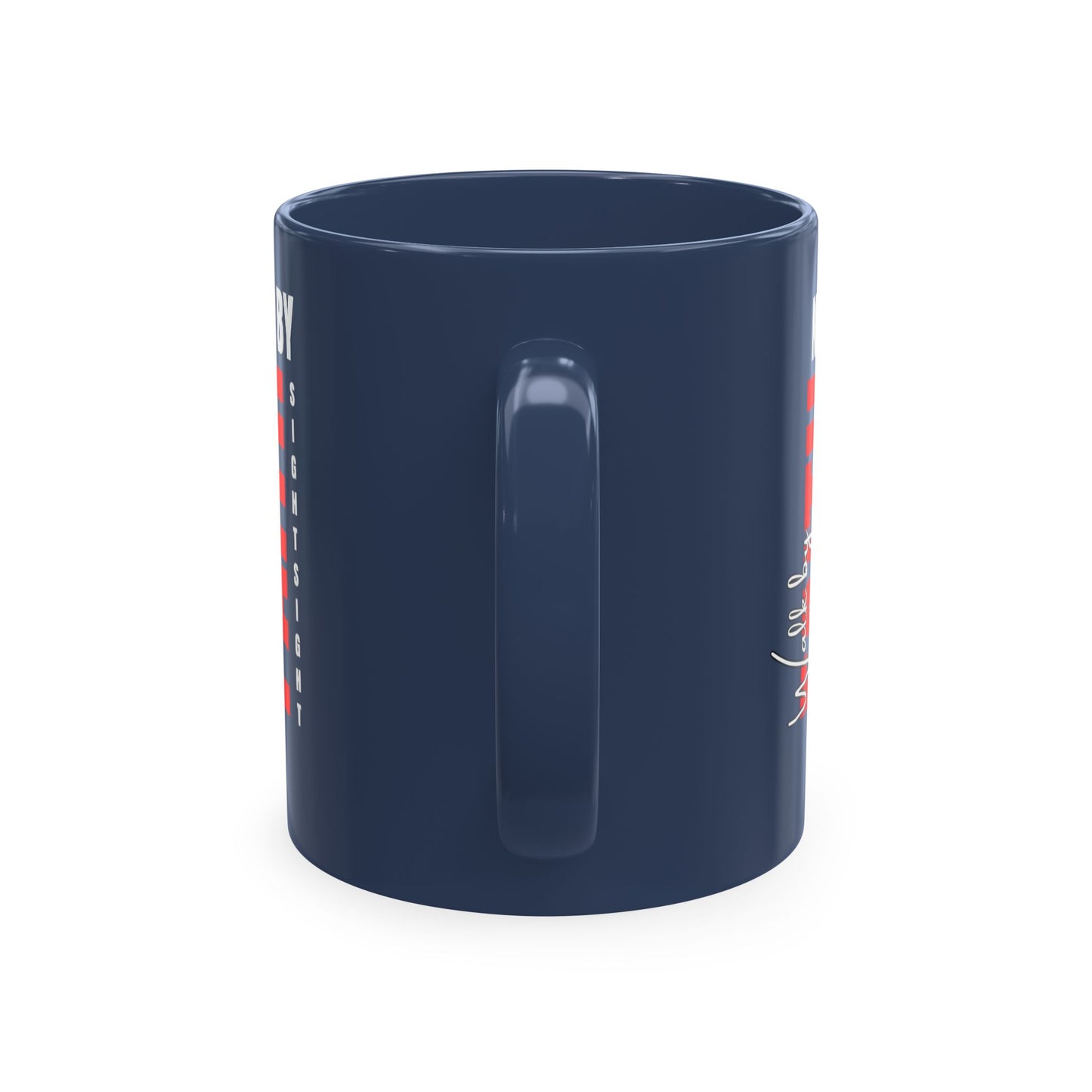 Walk by faith not by sight coffee mug . Traditional Ceramic Mug