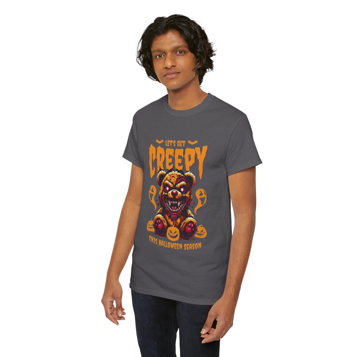 Halloween Creepy Tee, Unisex Halloween T-Shirt, Spooky Graphic Shirt, Fall Fashion, Fun Halloween Outfit, Trick or Treat Tee