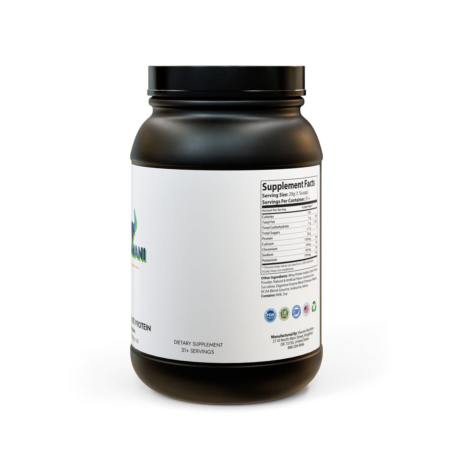 Whey Isolate Protein Supplement (907g, 2lb)