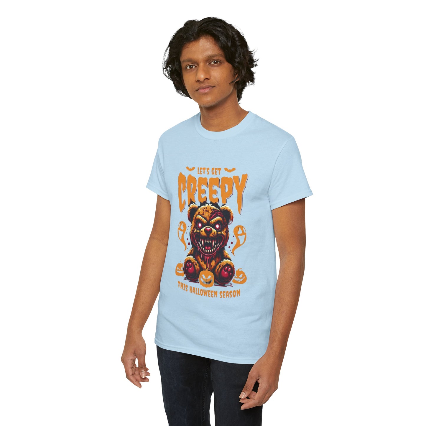Halloween Creepy Tee, Unisex Halloween T-Shirt, Spooky Graphic Shirt, Fall Fashion, Fun Halloween Outfit, Trick or Treat Tee