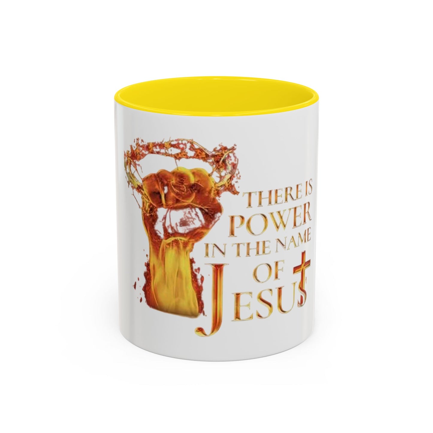 Power in the Name of Jesus Coffee Mug - Inspirational Gift for Christians, Faith-Based Decor, Religious Mug, Unique Coffee Cup, [...]