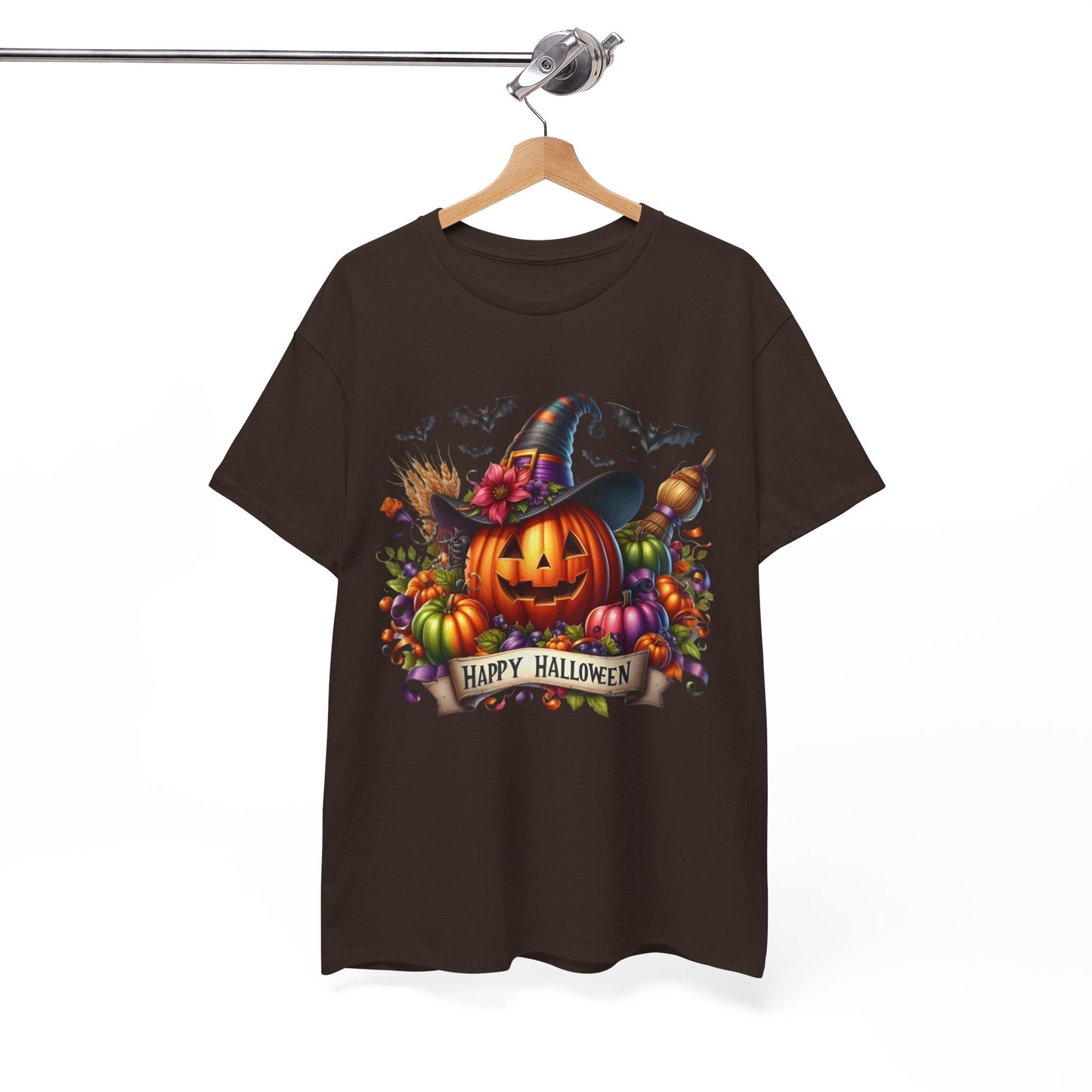 Happy Halloween Unisex Tee, Cozy Halloween Shirt, Pumpkin Graphic Tee, Fall Fashion, Casual Halloween Apparel, Gifts for Halloween Lovers