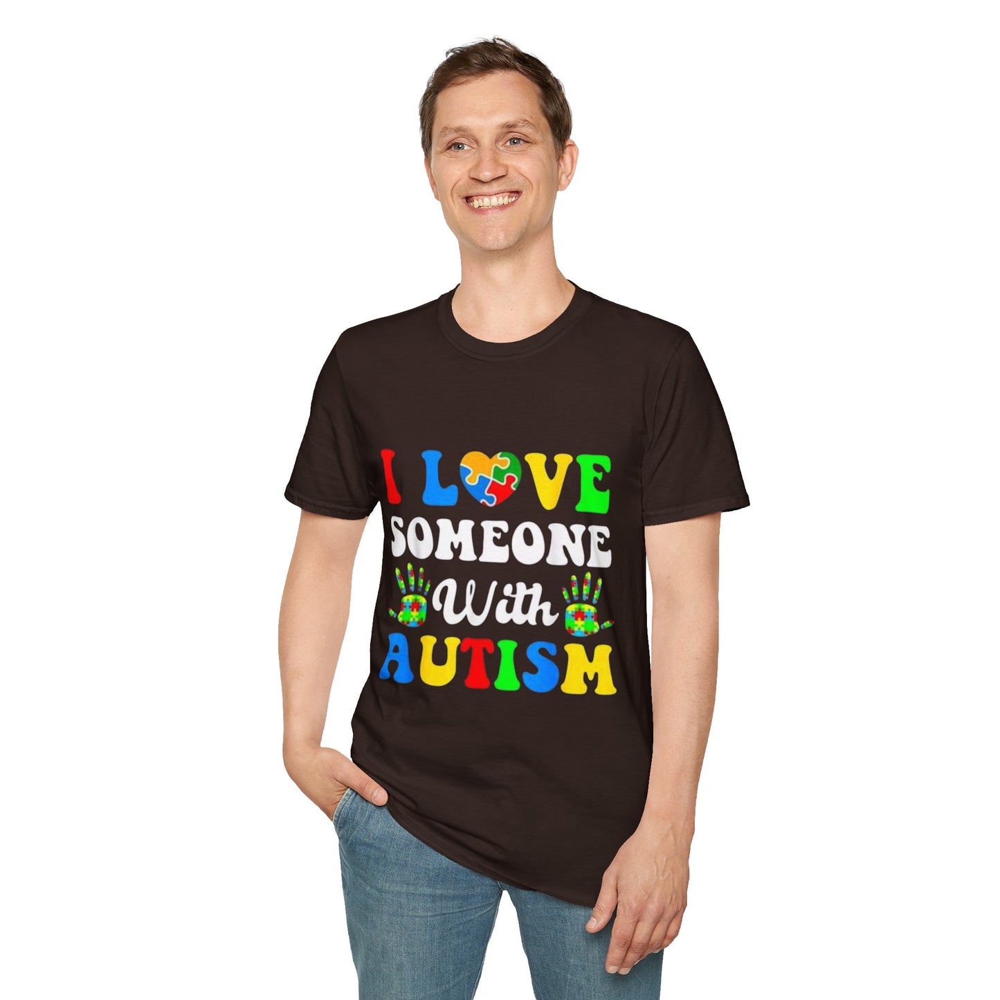 Unisex Autism Awareness T-Shirt, I Love Someone With Autism Shirt, Gift for Autism Supporters, Softstyle Tee for Awareness Events, [...]