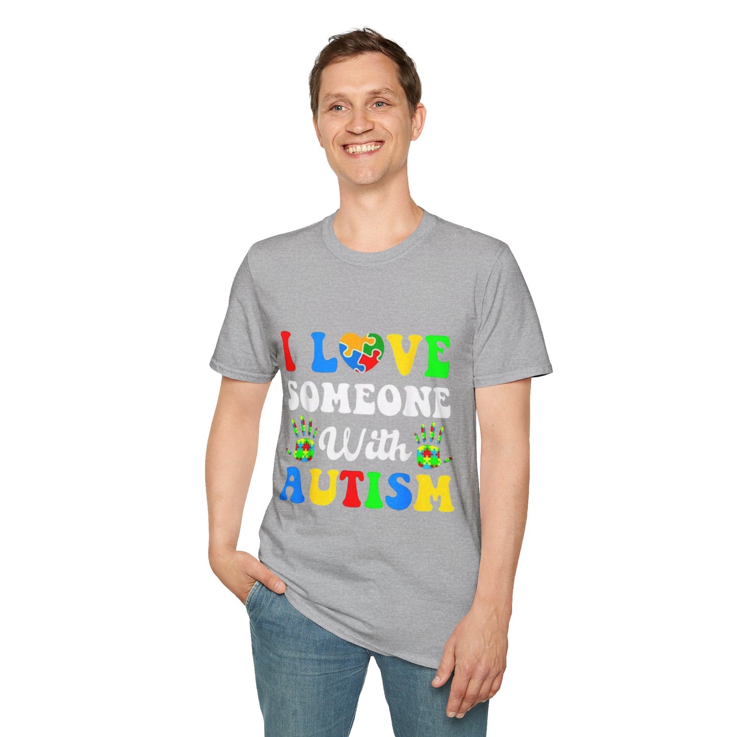 Unisex Autism Awareness T-Shirt, I Love Someone With Autism Shirt, Gift for Autism Supporters, Softstyle Tee for Awareness Events, [...]