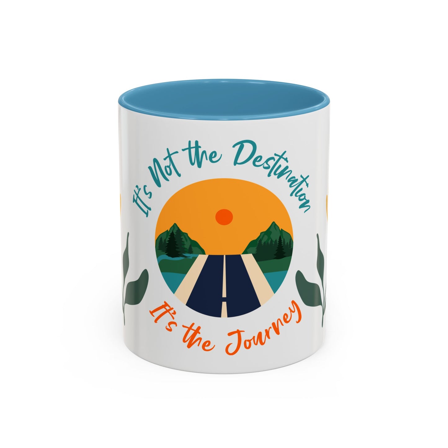 Journey Coffee Mug - Inspirational Accent Mug for Travelers, Road Trip Gift, Motivational Drinkware, Adventure Mug, Nature Coffee Cup